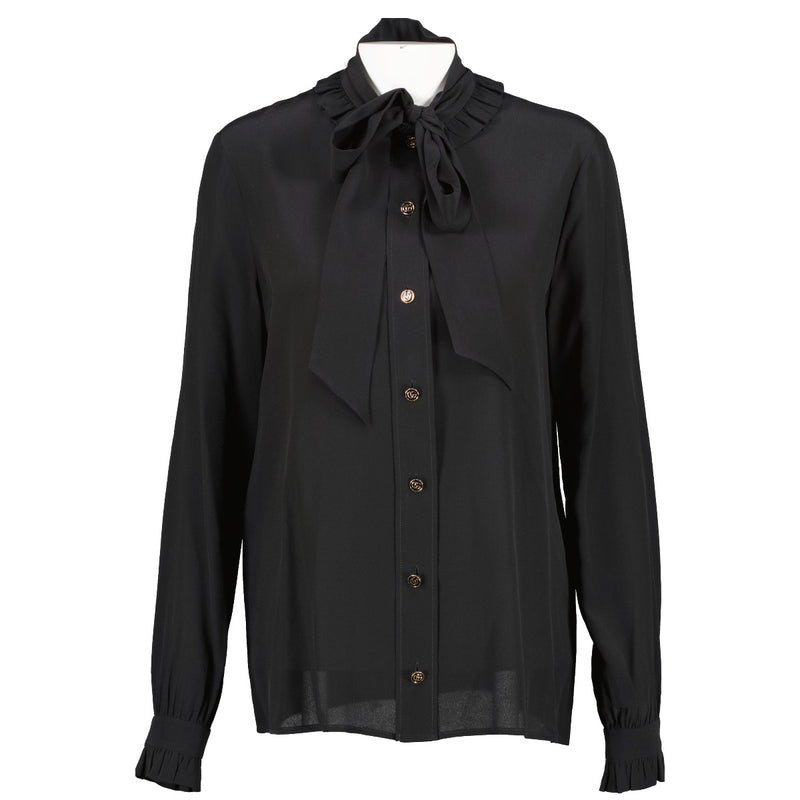 Shop 100% authentic Gucci Black Silk Shirt at Labellov.com.