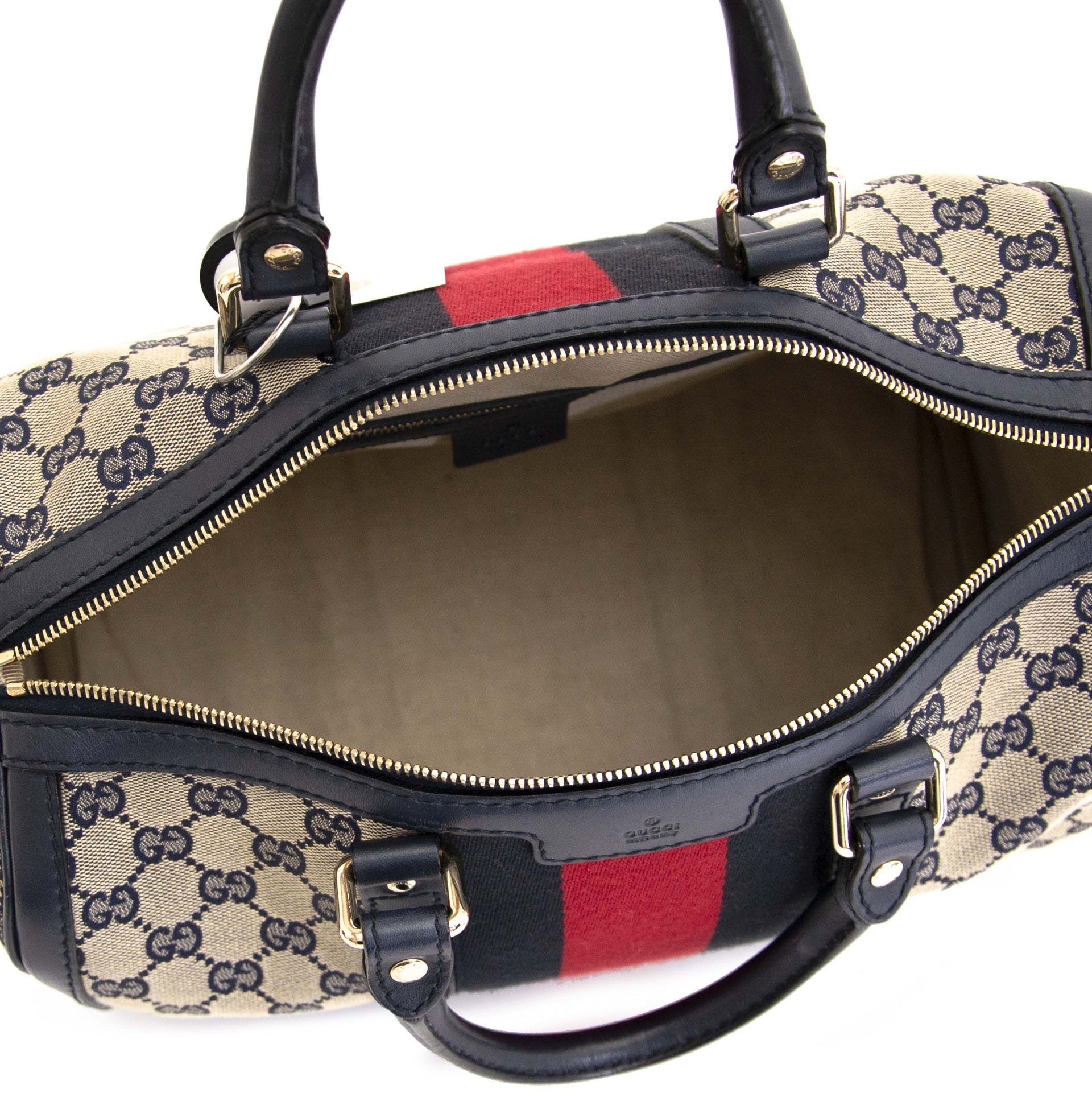 Gucci Vintage Web Original GG Boston Bag