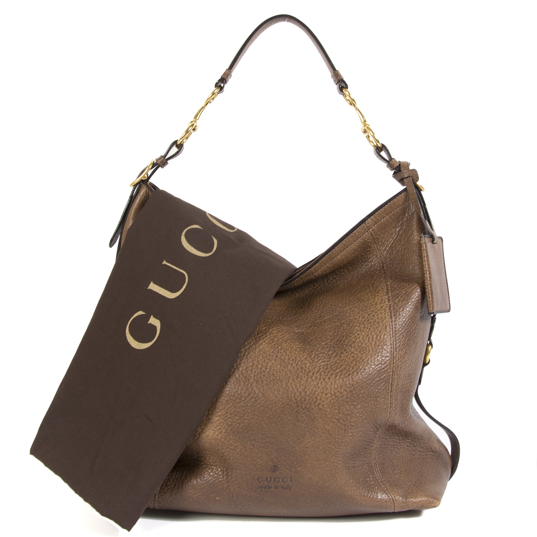 Gucci Harness Leather Hobo Bag