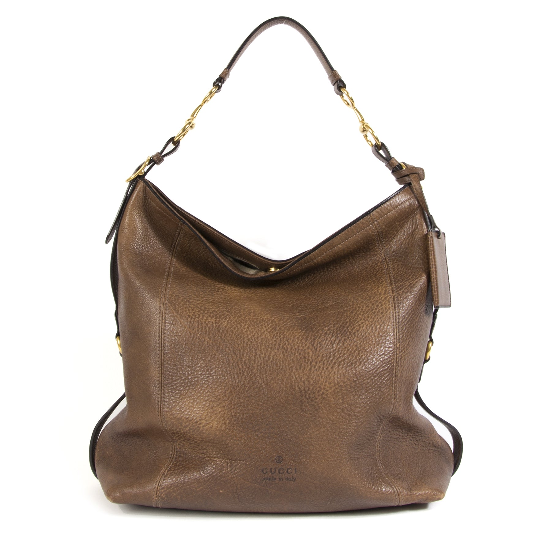 Gucci Harness Leather Hobo Bag