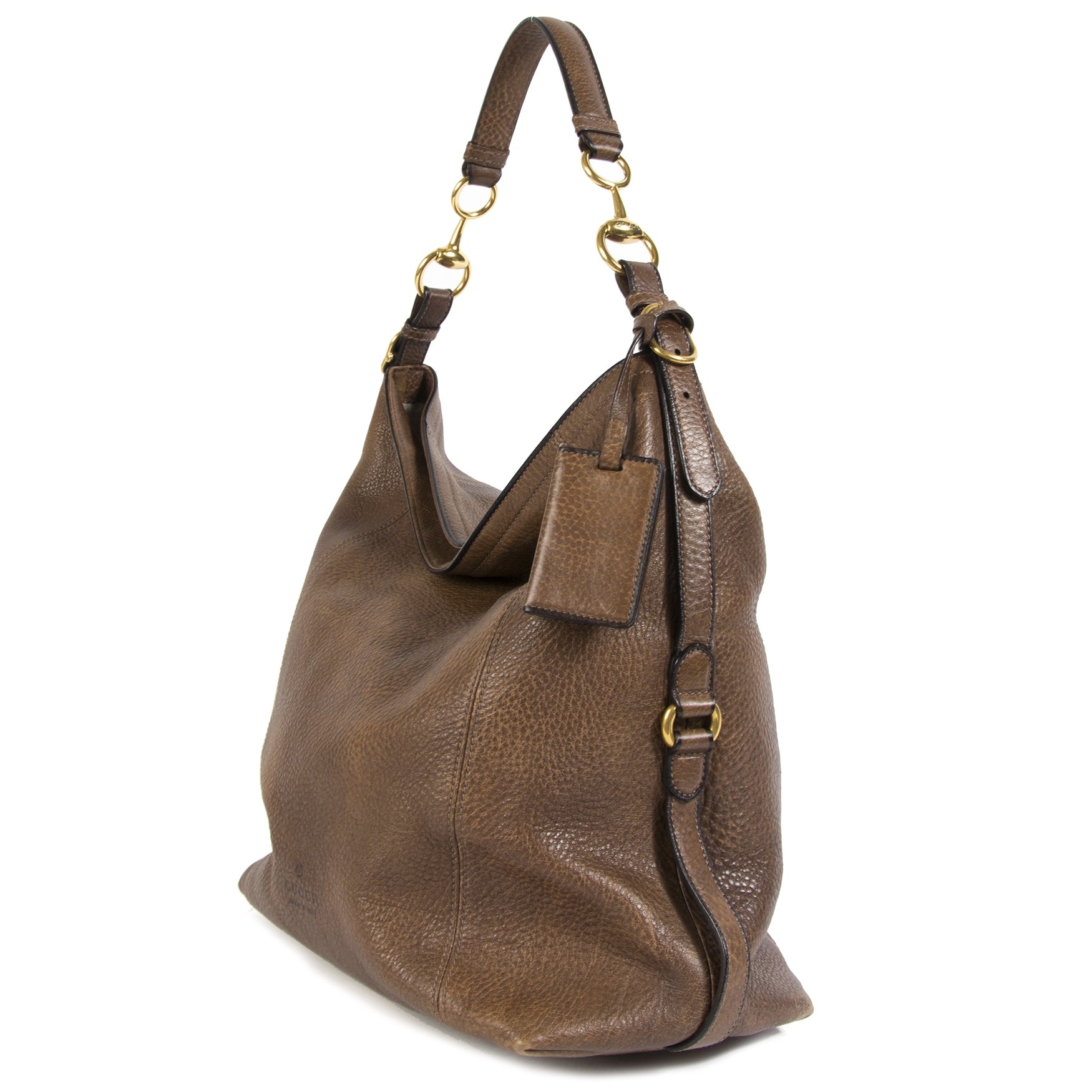 Gucci Harness Leather Hobo Bag