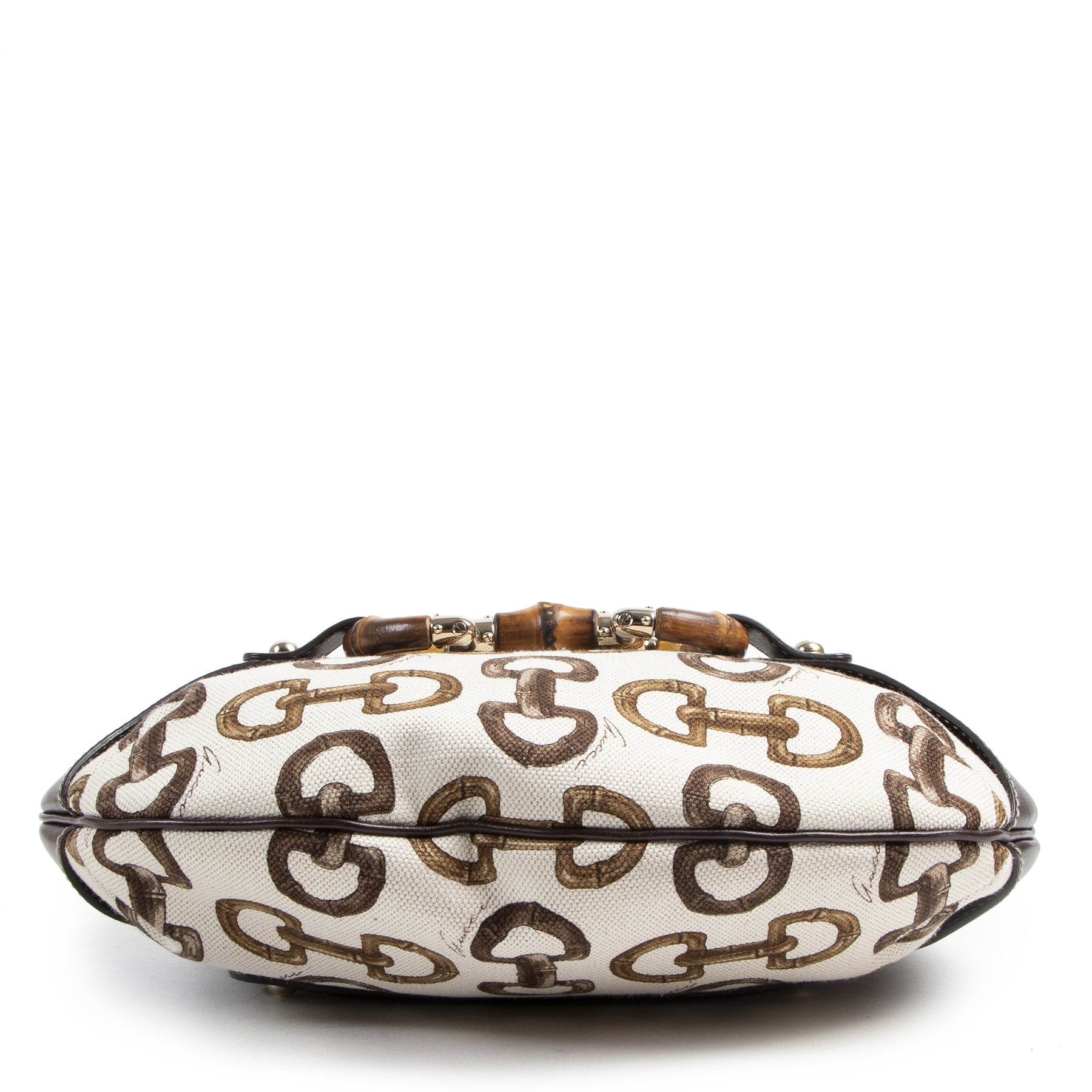 Sac Amalfi en bambou imprimé mors de cheval Gucci