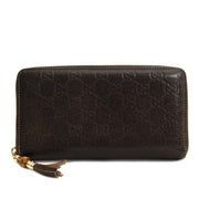 Gucci Signature Brown Leather Extra Large Zip Wallet now for sale at labellov vintage fashion webshop belgium