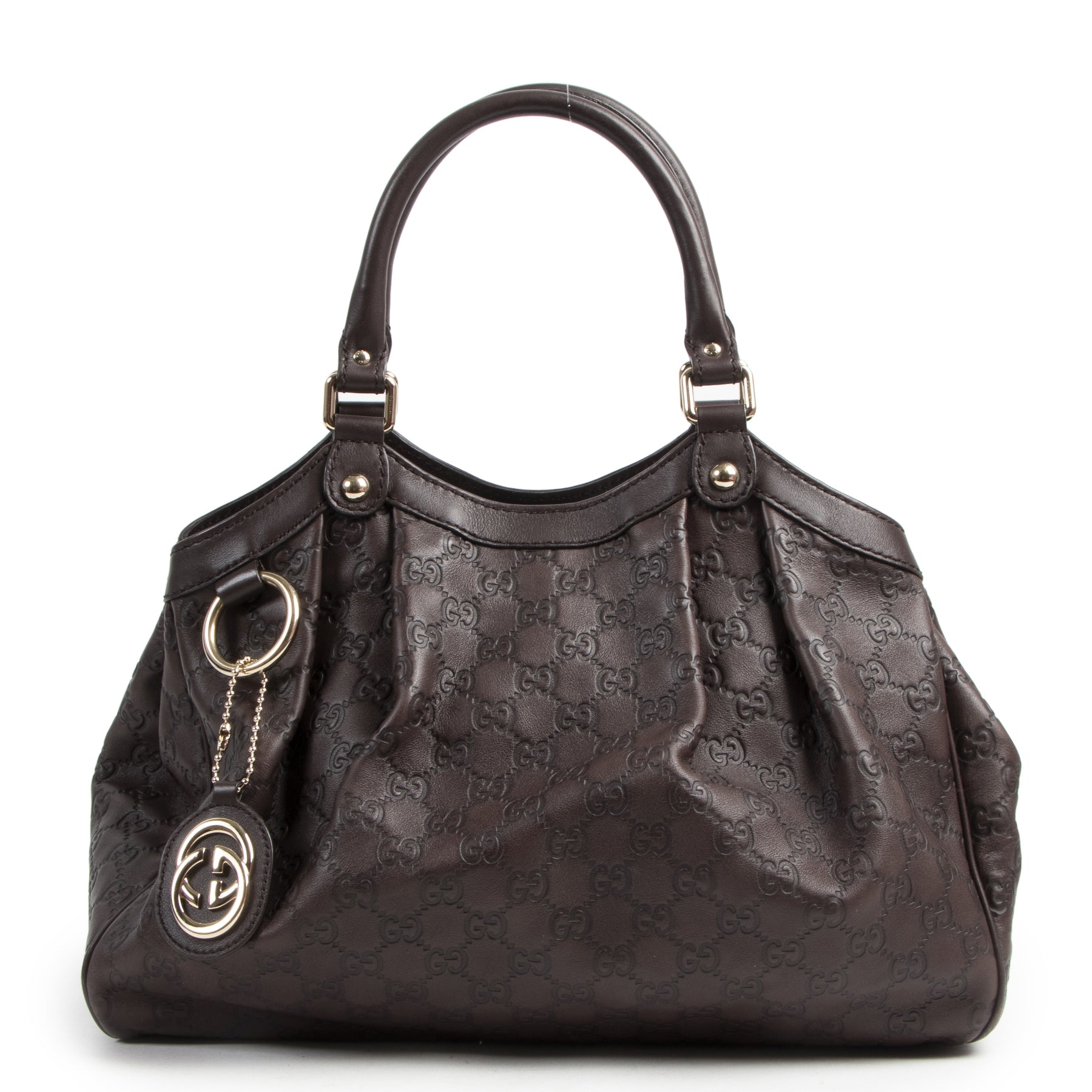 Gucci Brown Guccissima Leather Sukey Tote Bag for the best price at Labellov