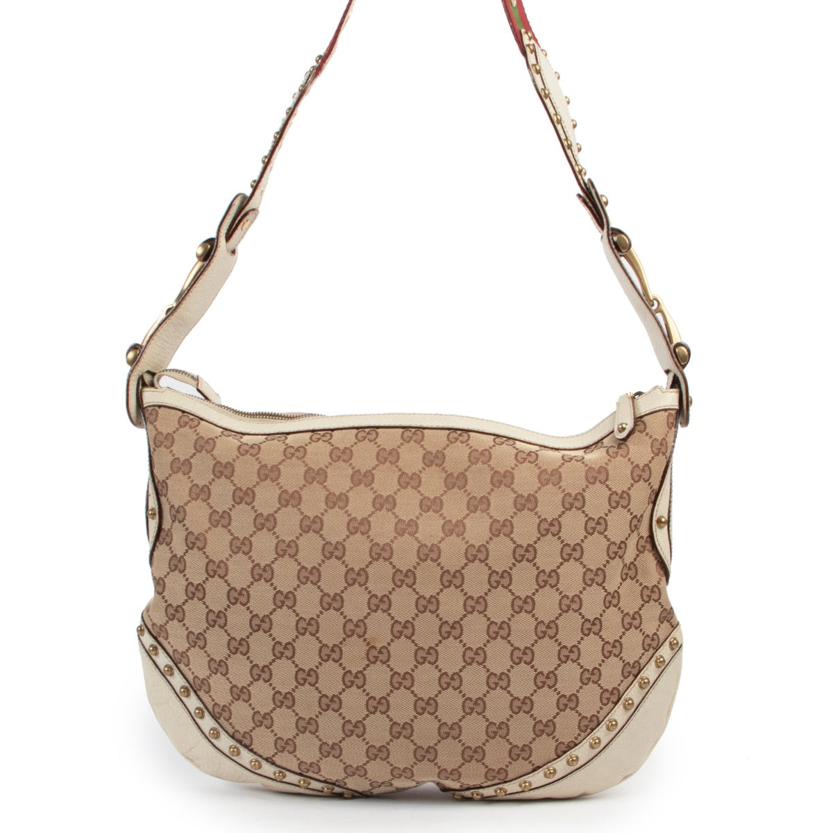 Gucci Monogram Shoulder bag in very good condition now for sale on Labellov vintage site with 2nd hand designer clothes