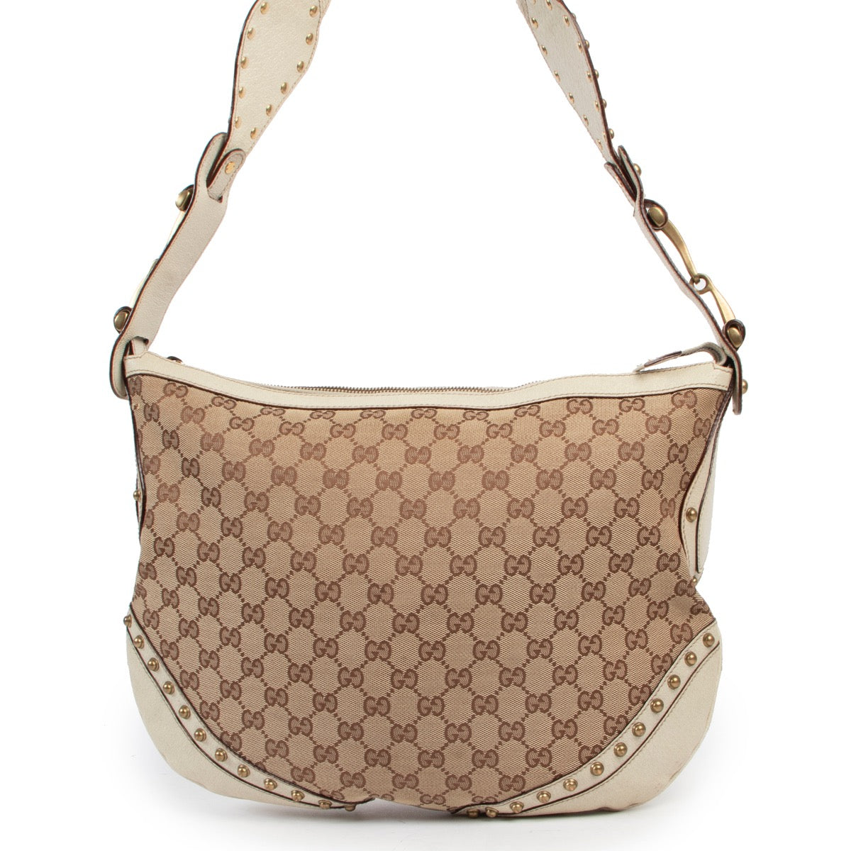Gucci Monogram Shoulder bag in very good condition now for sale on Labellov vintage site with 2nd hand designer clothes