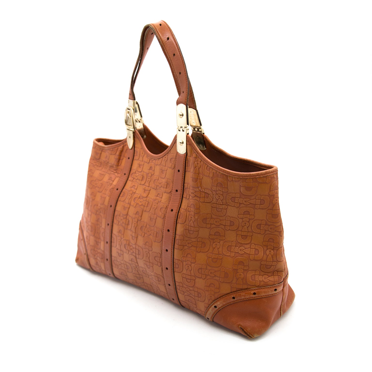 Buy safe and secure online at labellov.com Gucci Brown Shopper now online for the best price