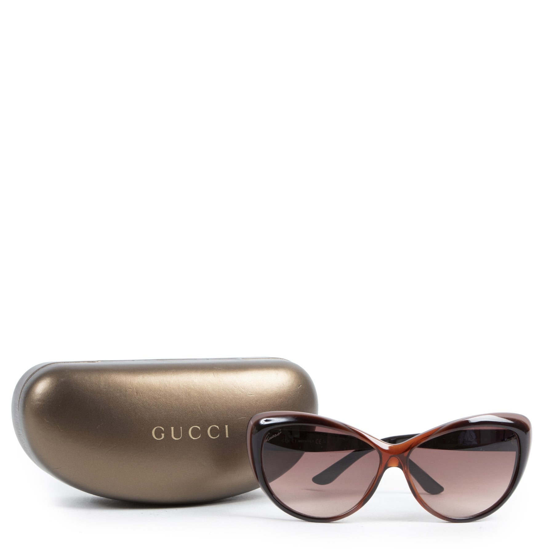 Gucci Brown Cateye Sunglasses for sale at Labellov