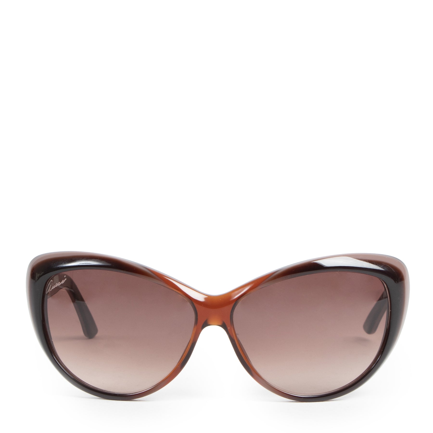 Gucci Brown Cateye Sunglasses te koop bij Labellov tweedehands luxe