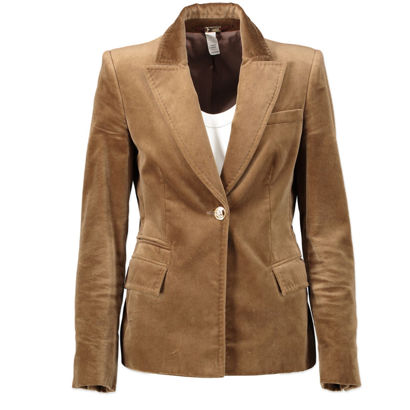 Versace Light Brown Velvet Blazer - size 38