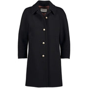 Gucci White Pearl Button Black Coat - Size IT40