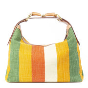 Gucci Multicolor Striped Horsebit Bag now for sale at labellov vintage fashion webshop belgium