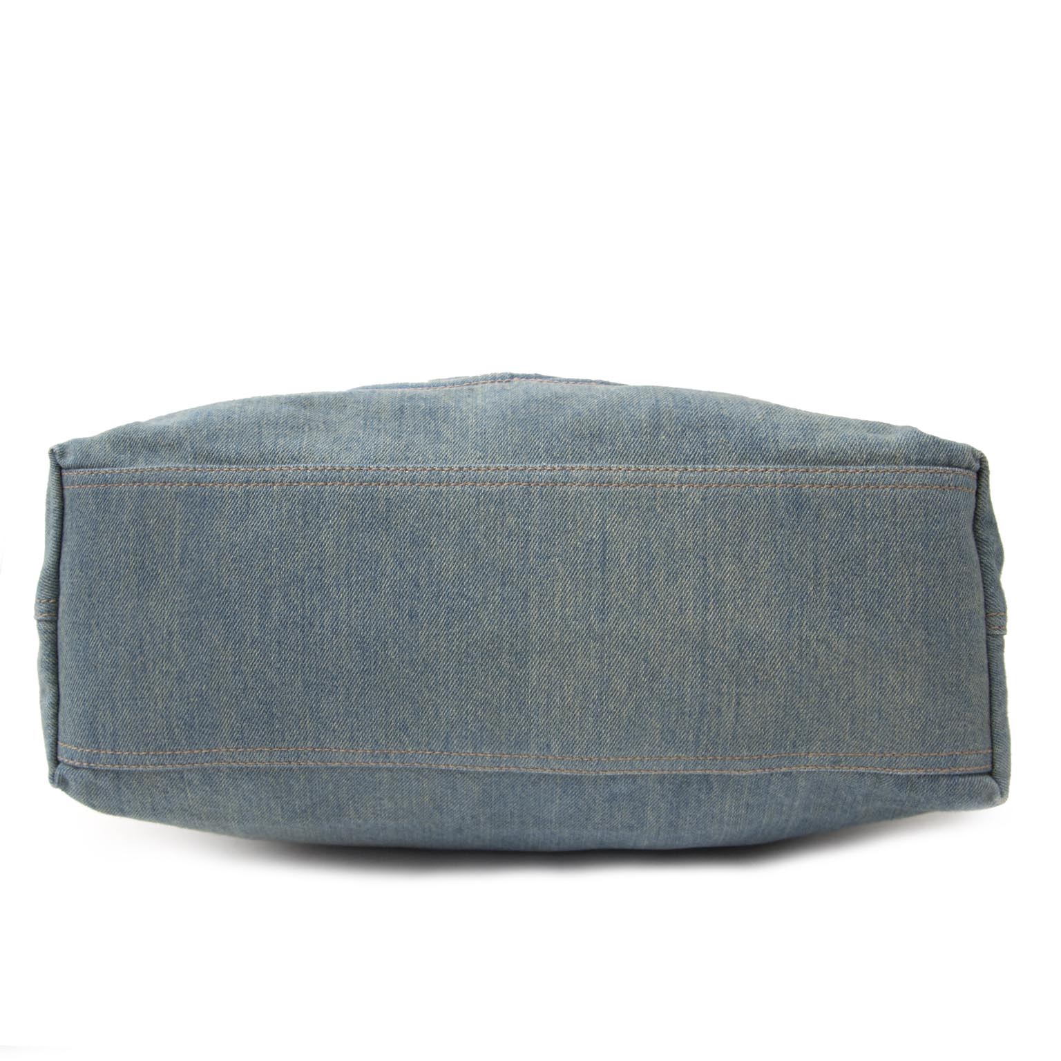 Gucci Soho Medium Blue Denim Tote