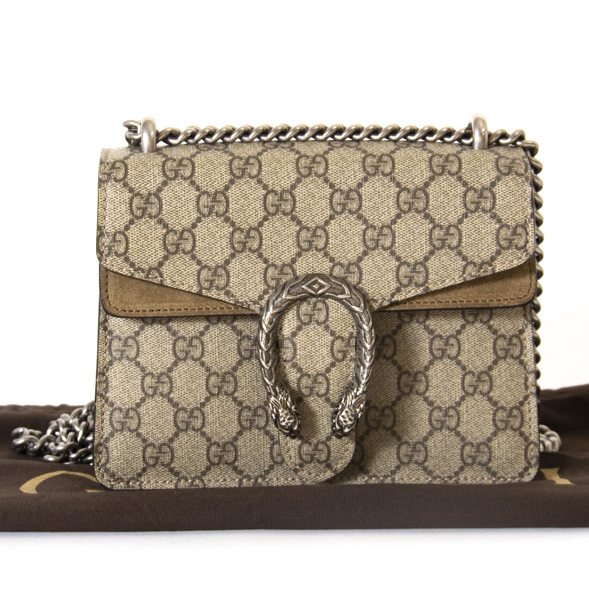 Gucci Dionysus GG Supreme Mini tas nu te koop bij labellov vintage mode webshop belgië