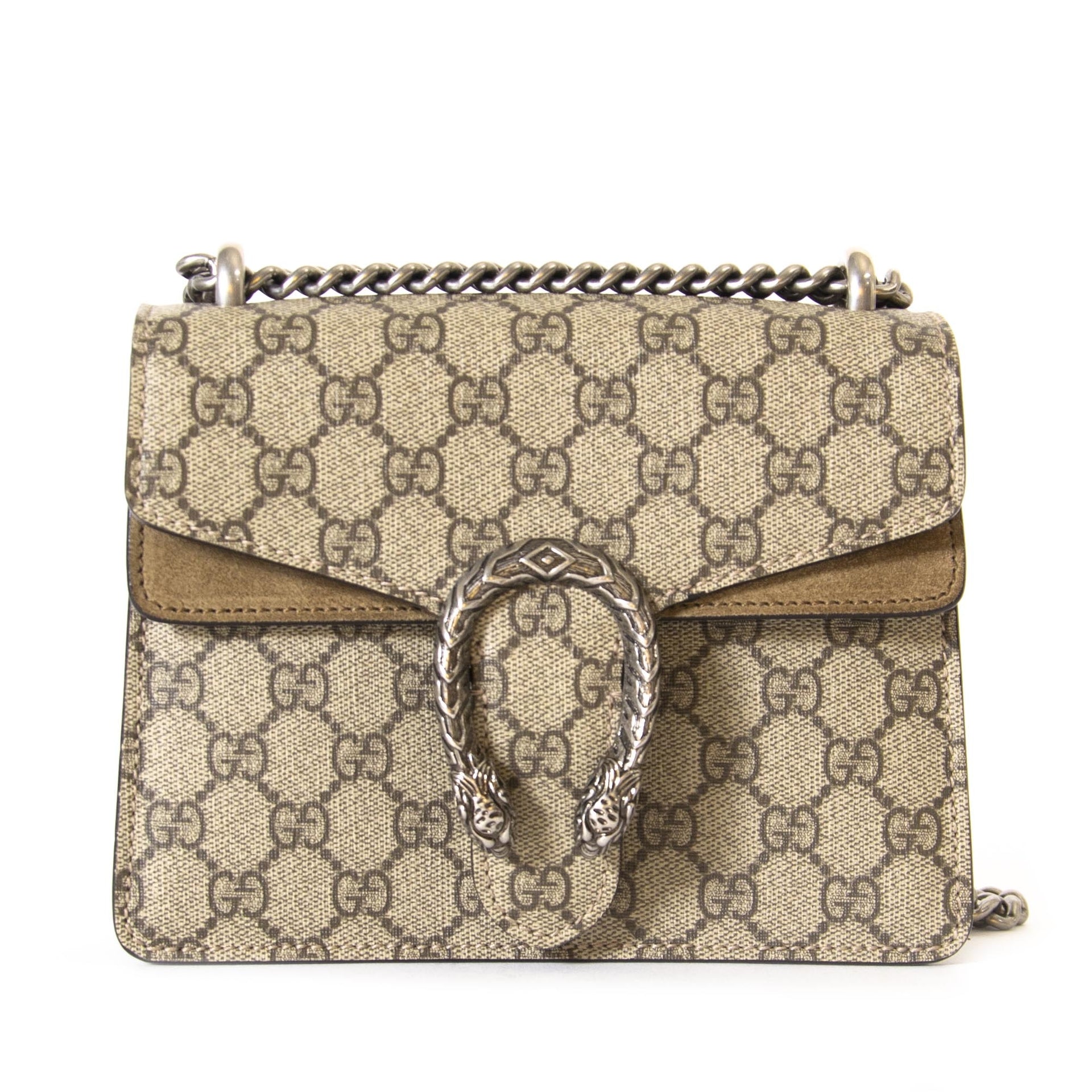 Gucci Dionysus GG Supreme Mini Bag now for sale at labellov vintage fashion webshop belgium