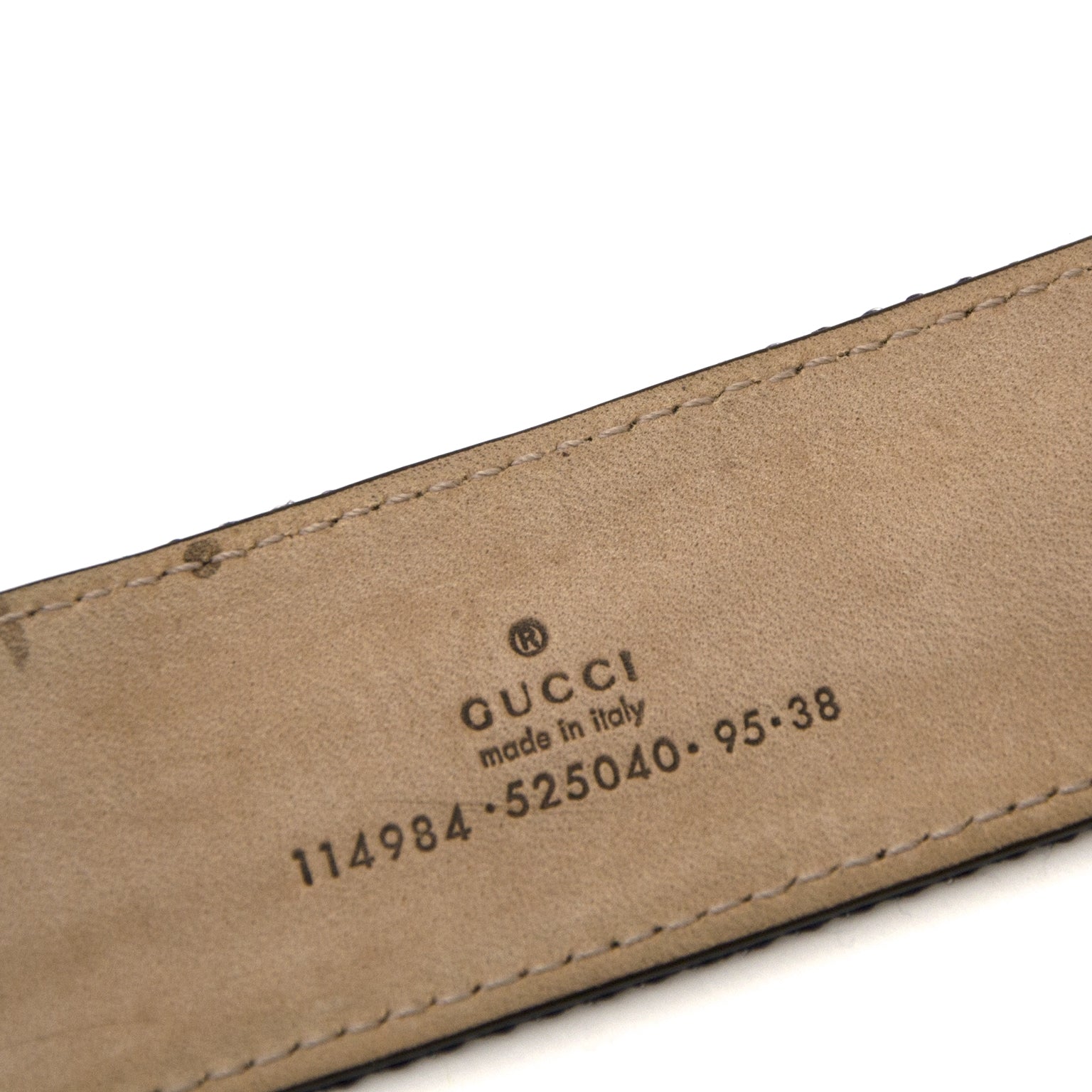 Are you looking for an authentic Gucci Striped Fabric & Leather Belt - size 95 ?