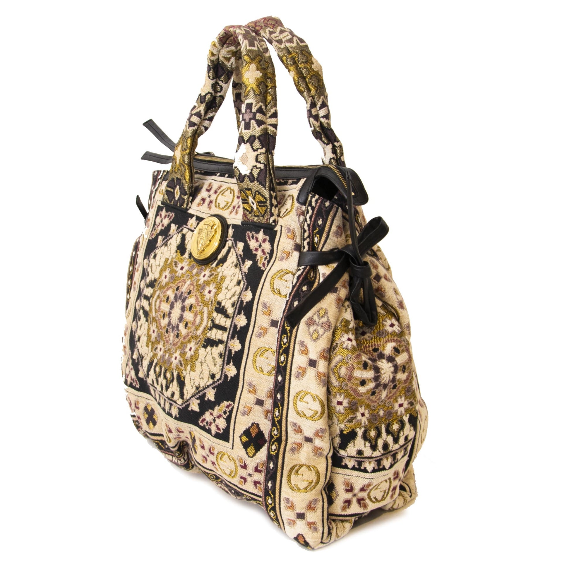 Gucci Tapestry Large Hysteria Tote Bag