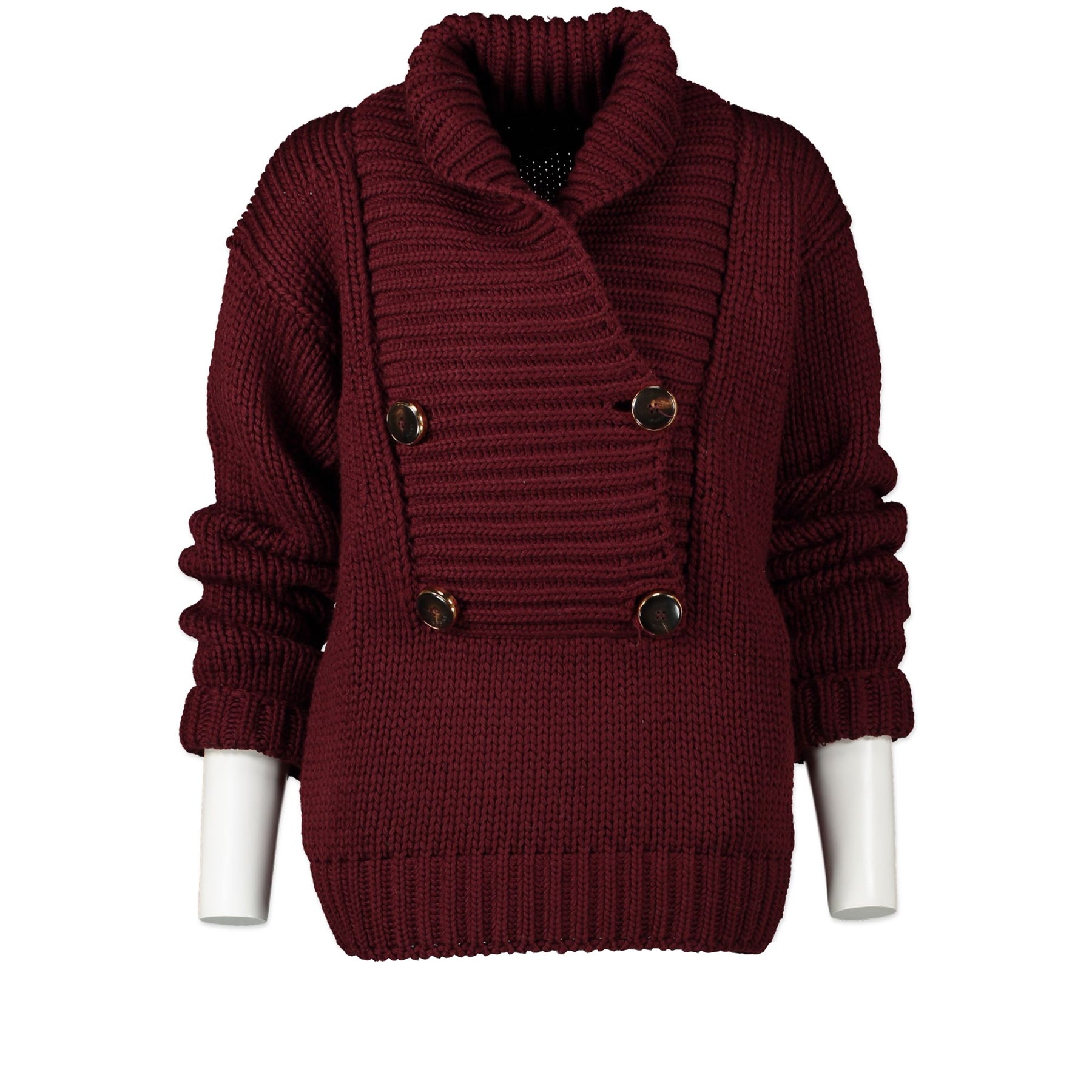 Buy Secondhand Gucci Burgundy Knitted Sweater - XS at the right price online safe and secure at LabelLOV webshop