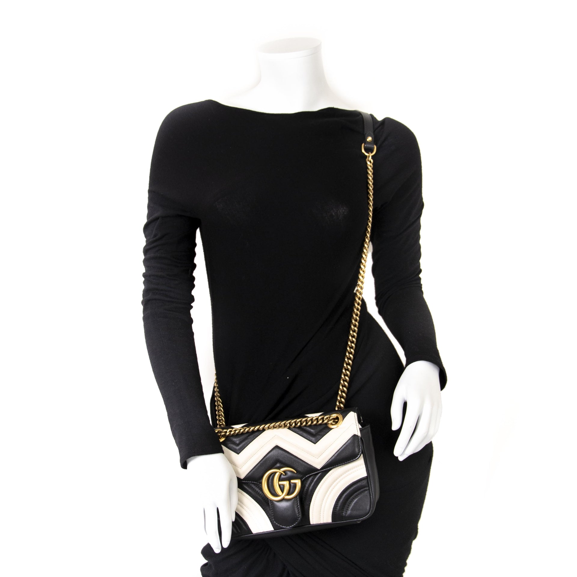Gucci GG Marmont Chevron Shoulder Bag for sale online