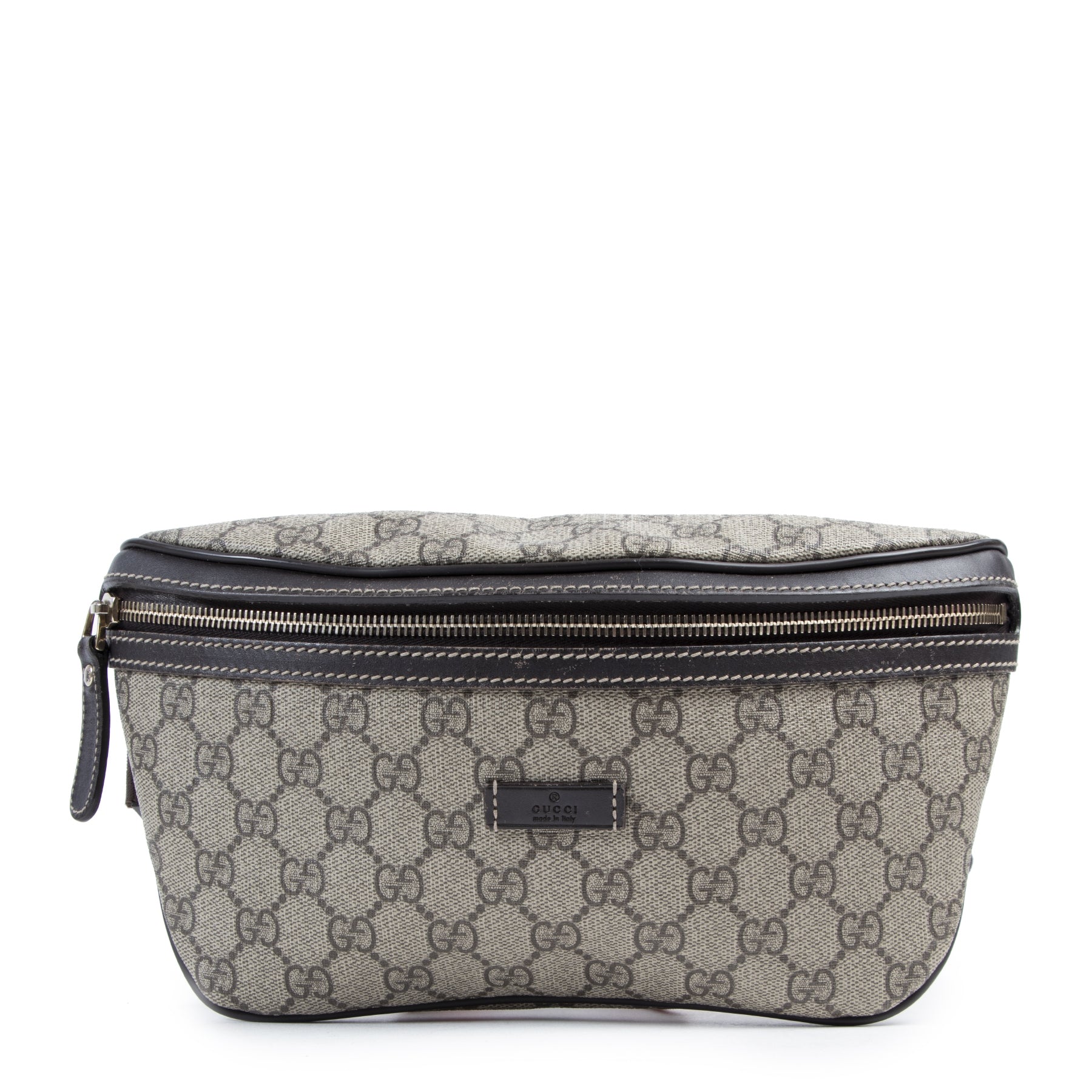 Gucci Beige GG Supreme Canvas Belt Bag shop and sell your authentic designer bags online