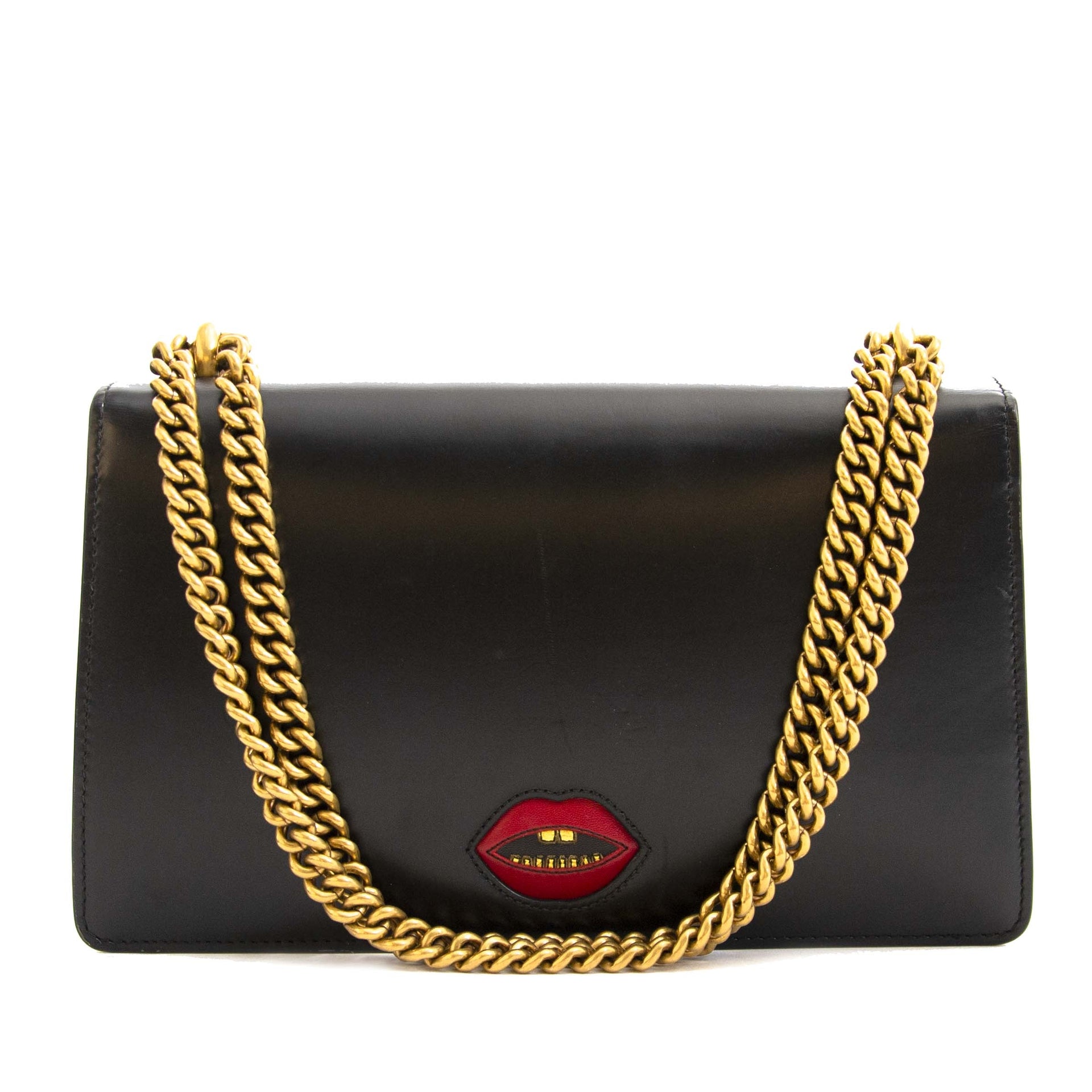 Gucci GG Marmont Black Leather Shoulder Bag