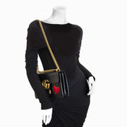 Gucci GG Marmont Black Leather Shoulder Bag