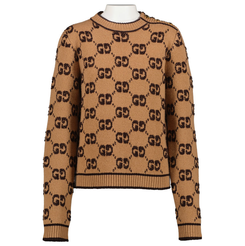 Gucci GG Wool Bouclé Jacquard Sweater