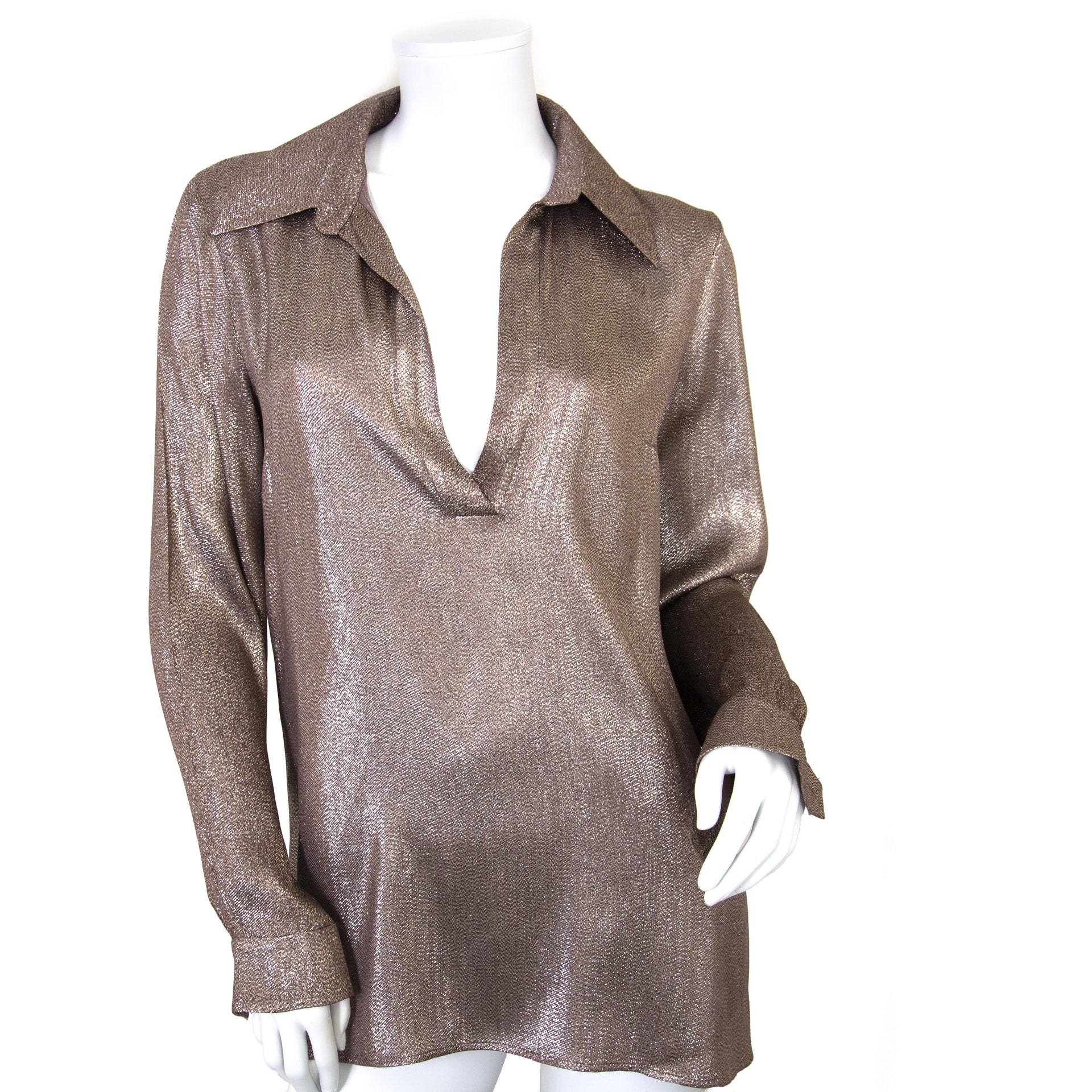 Gucci Silk Shimmer Blouse for sale for the best price at Labellov