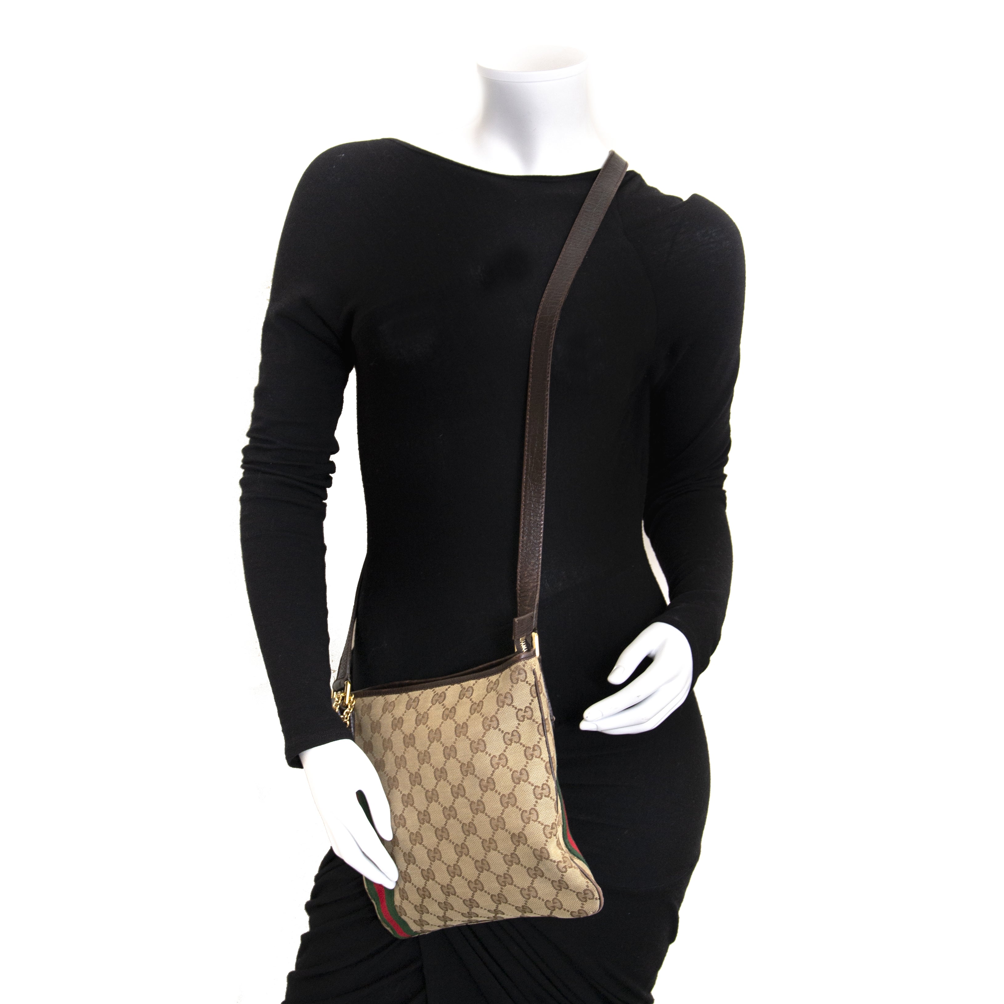 Gucci Monogram Web Jolicoeur Charms Messenger Bag – Labellov