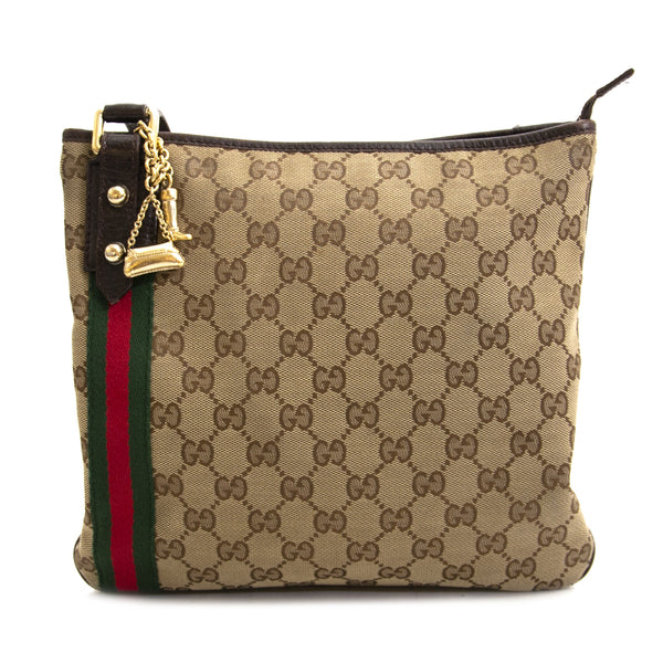 バッグ GUCCI Jolicoeur GG Web Shoulder Bag Gucci Monogram Web Jolicoeur Charms Messenger Bag – Labellov