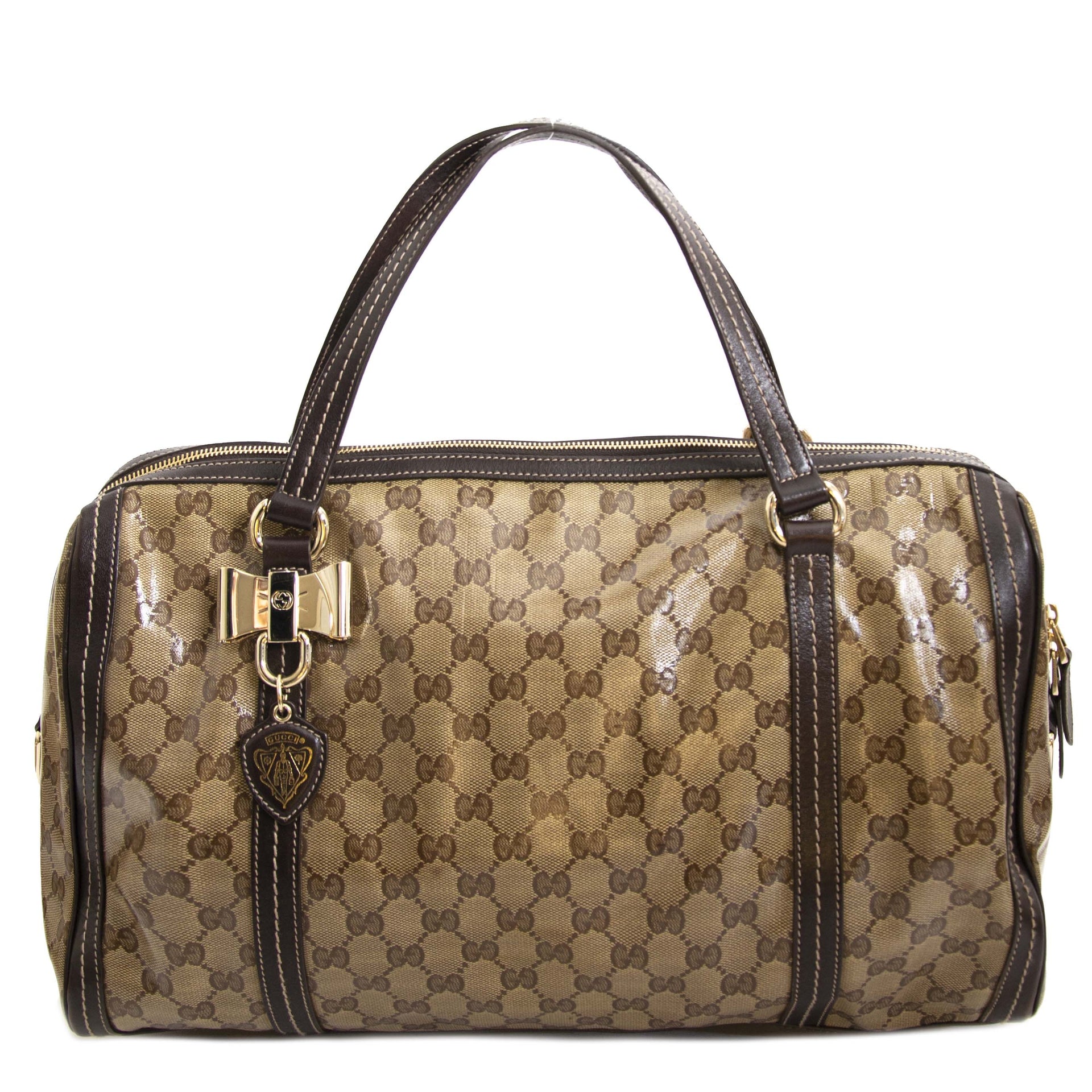Gucci GG Crystal Medium Duchessa Boston Bag for sale at Labellov secondhand luxury
