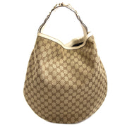 Gucci monogram boho tas tweedehands authentiek vintage juiste prijs veilig online kopen Labellov webshop Antwerpen