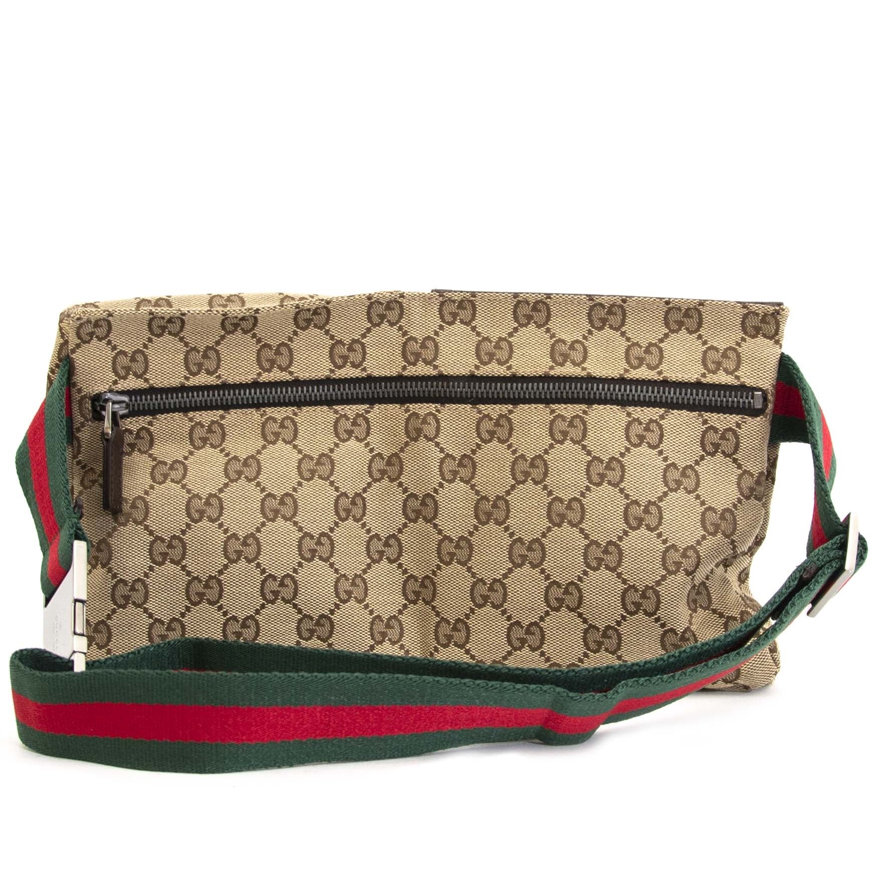 Buy and sell 100% authentic Gucci Beige Monogram Belt Bag