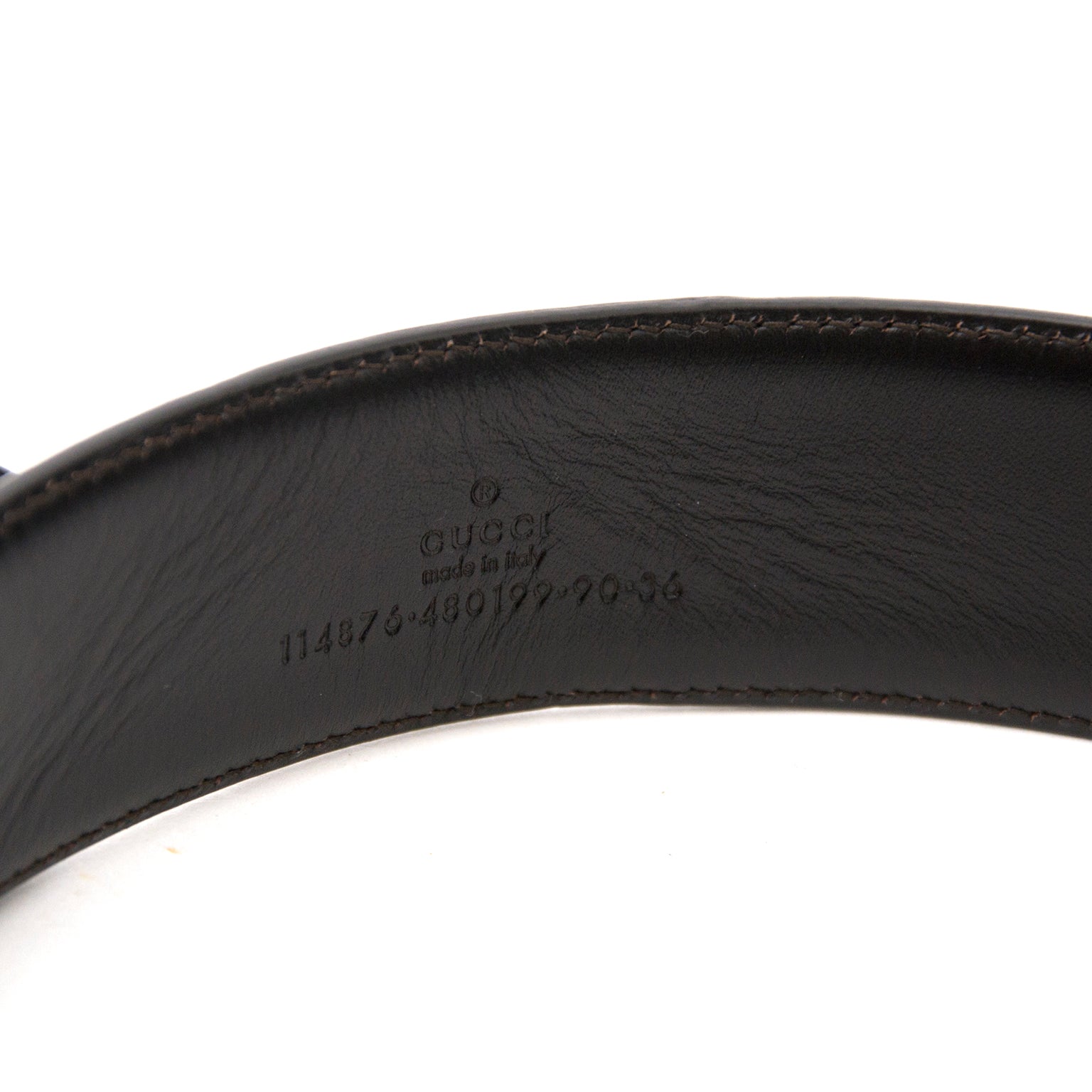 Gucci Brown Fabric Monogram Belt