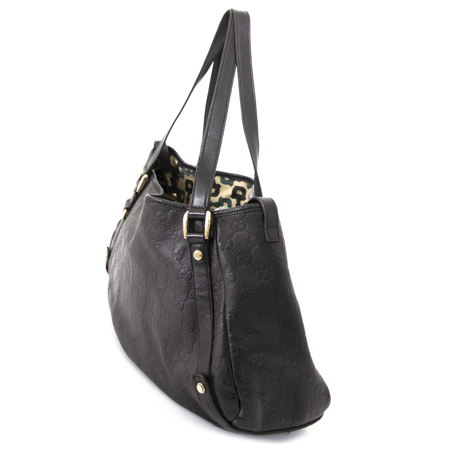 Gucci Guccissima Leather Medium Abbey tas nu te koop bij labellov vintage mode webshop belgië