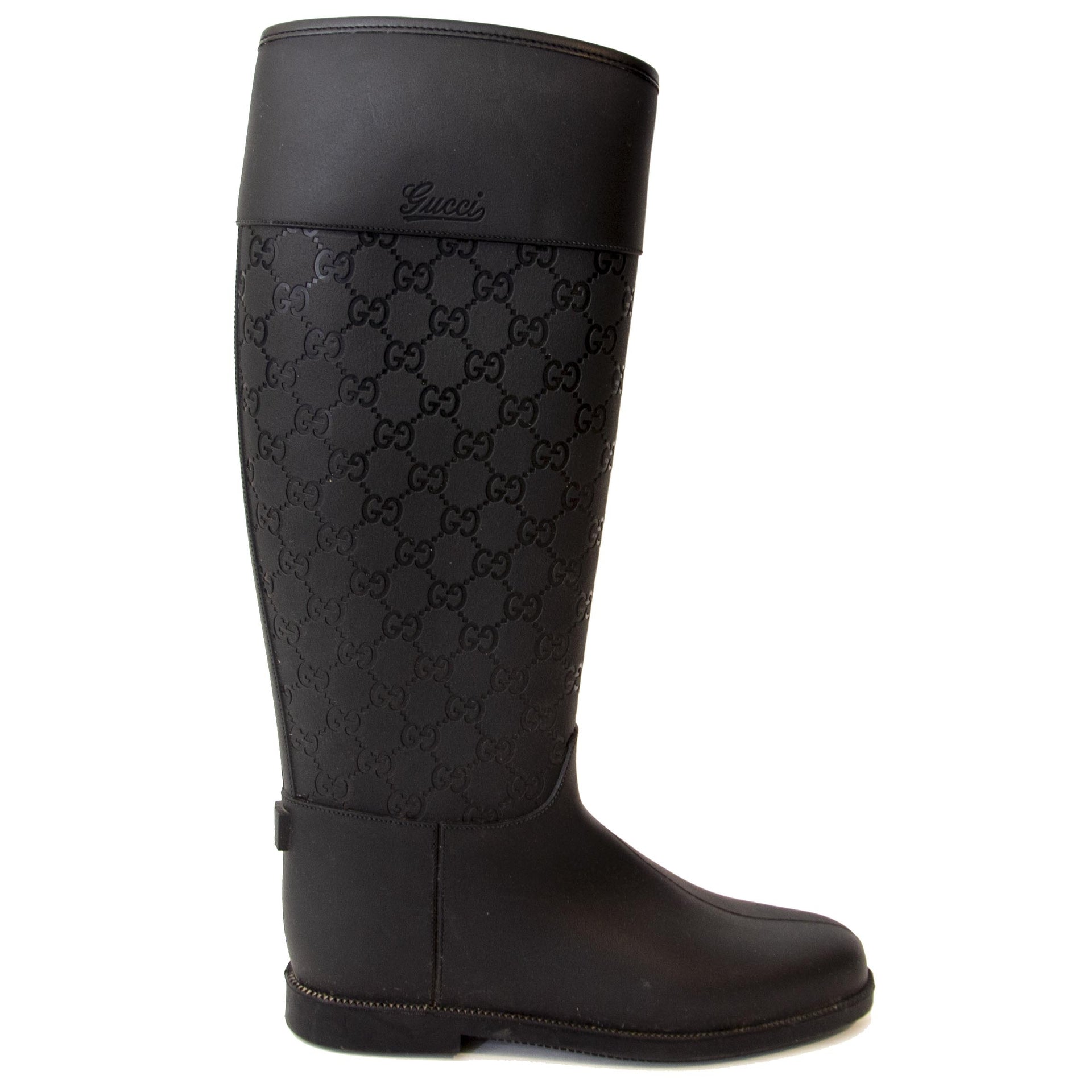 Gucci Monogram Rubber Boots for the best price at Labellov secondhand