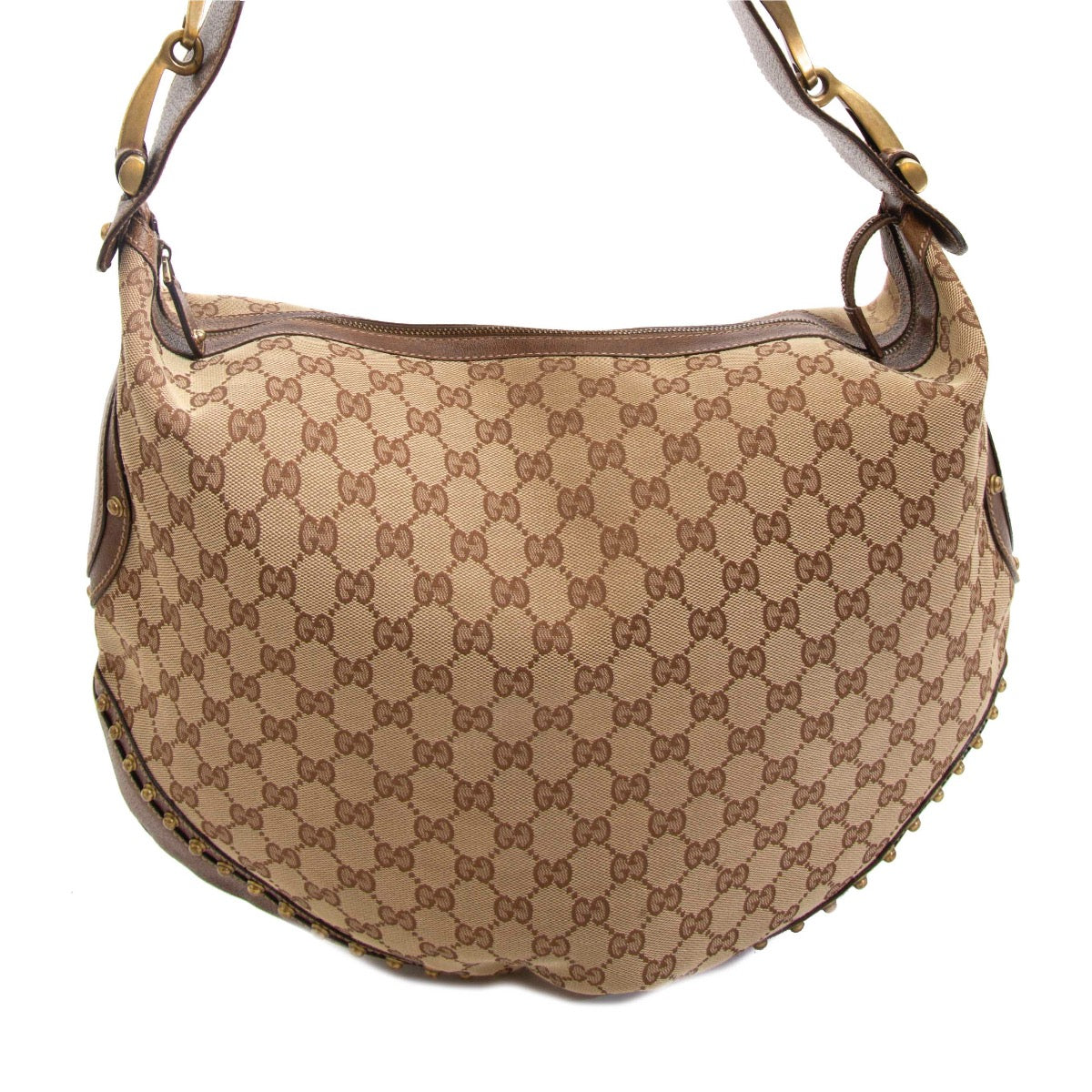 Buy an authentic second hand Gucci Monogram Pelham Shoulder bag in very good condition at Labellov