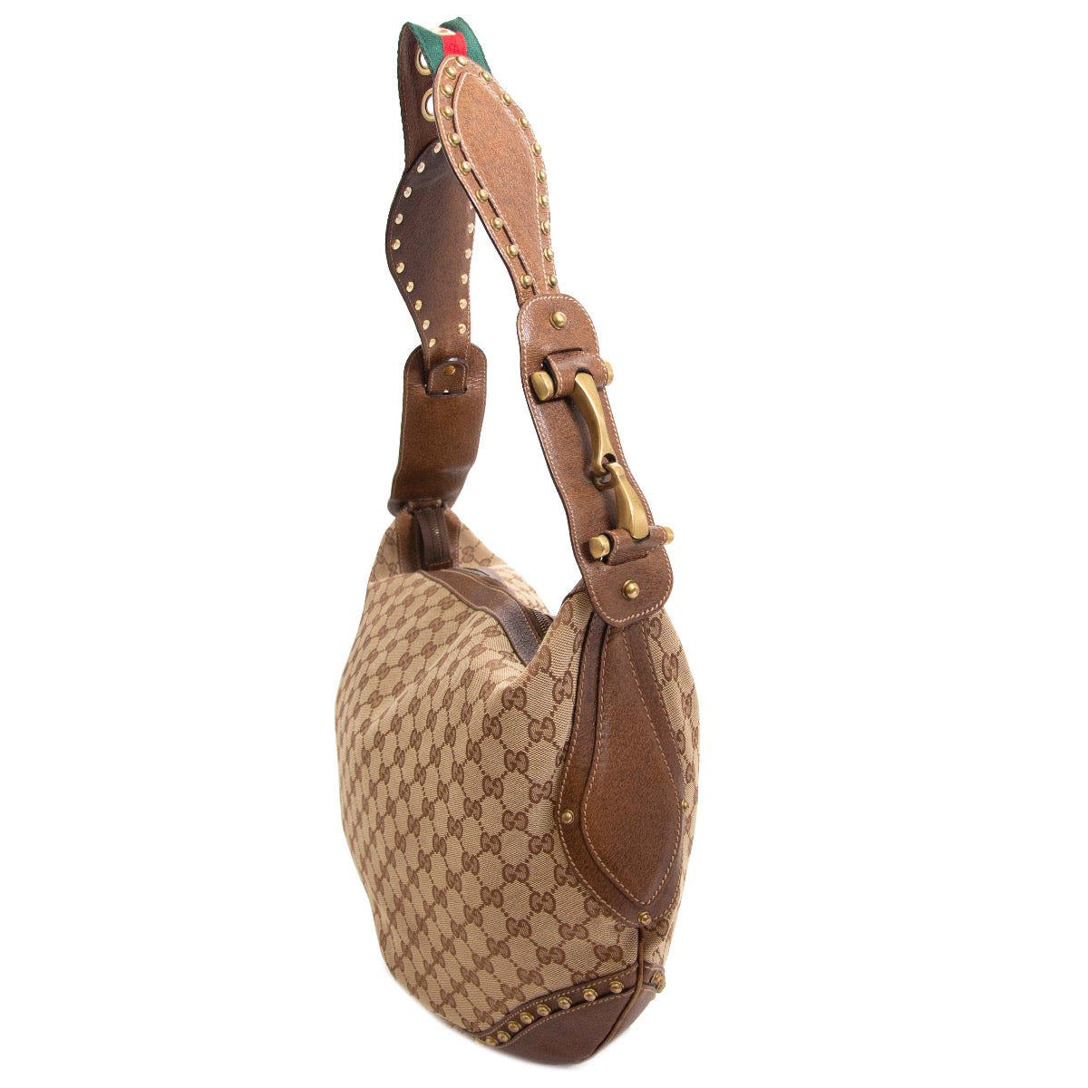 Buy an authentic second hand Gucci Monogram Pelham Shoulder bag in very good condition at Labellov