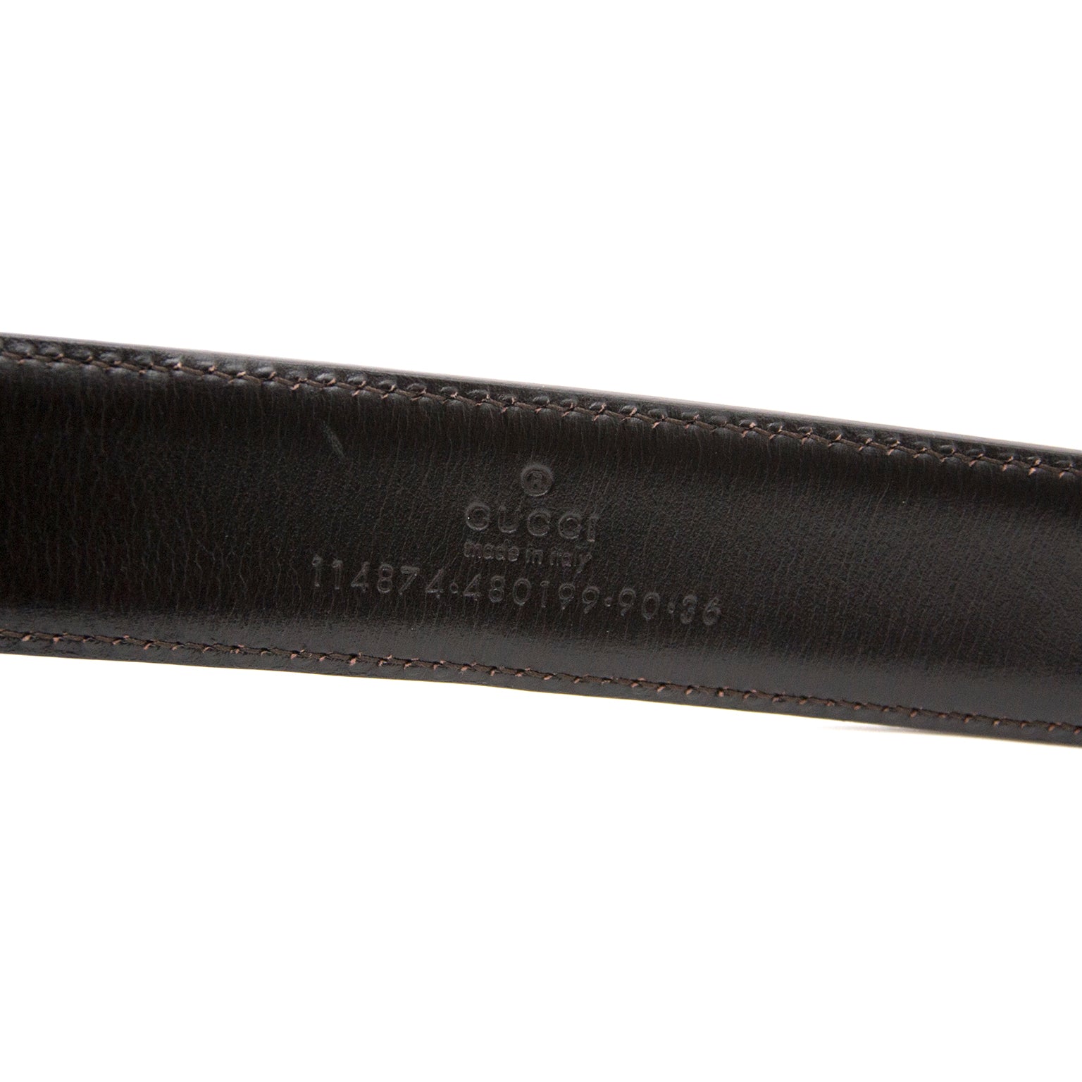 Gucci Green Monogram Belt