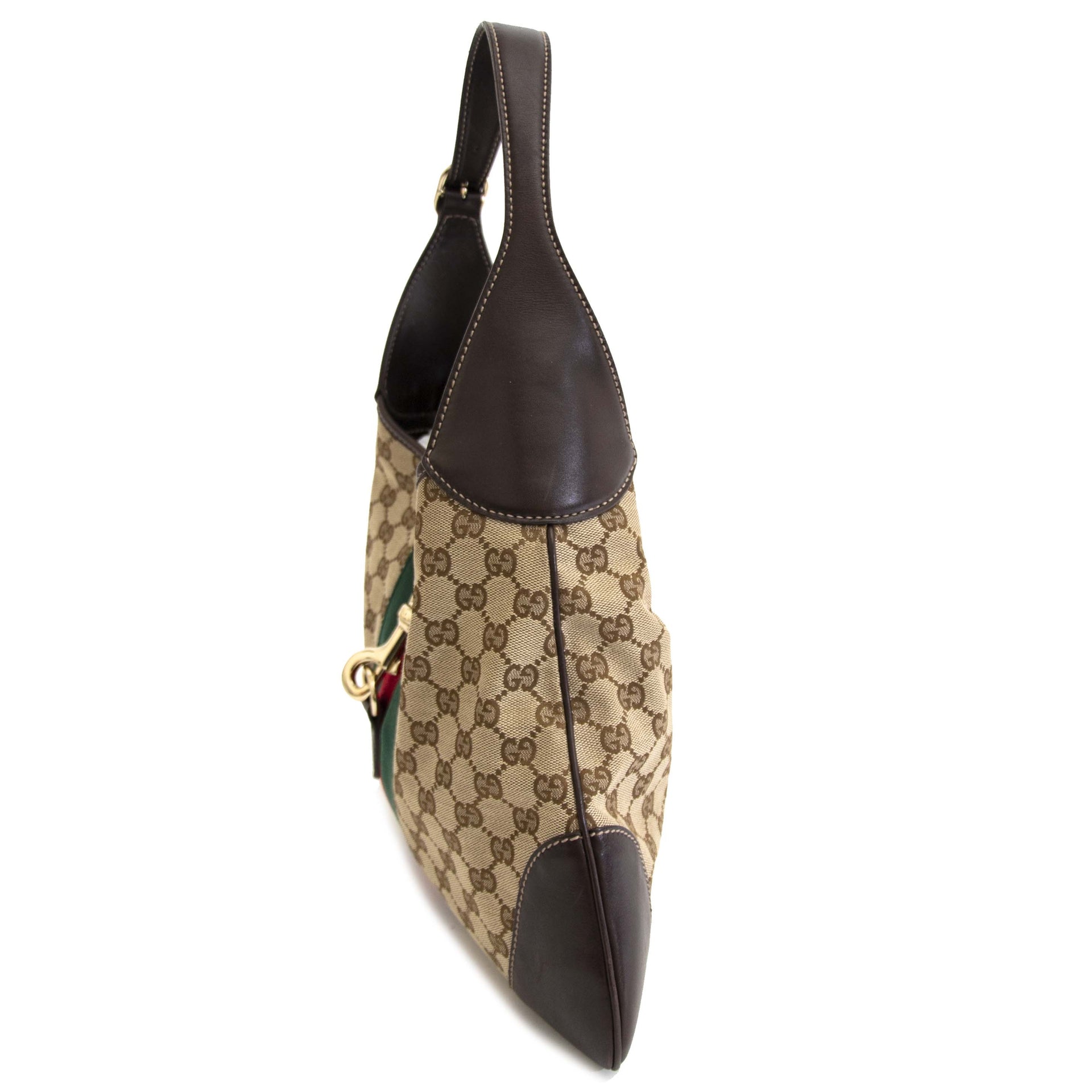 Gucci Brown Monogram Web Jackie Bag