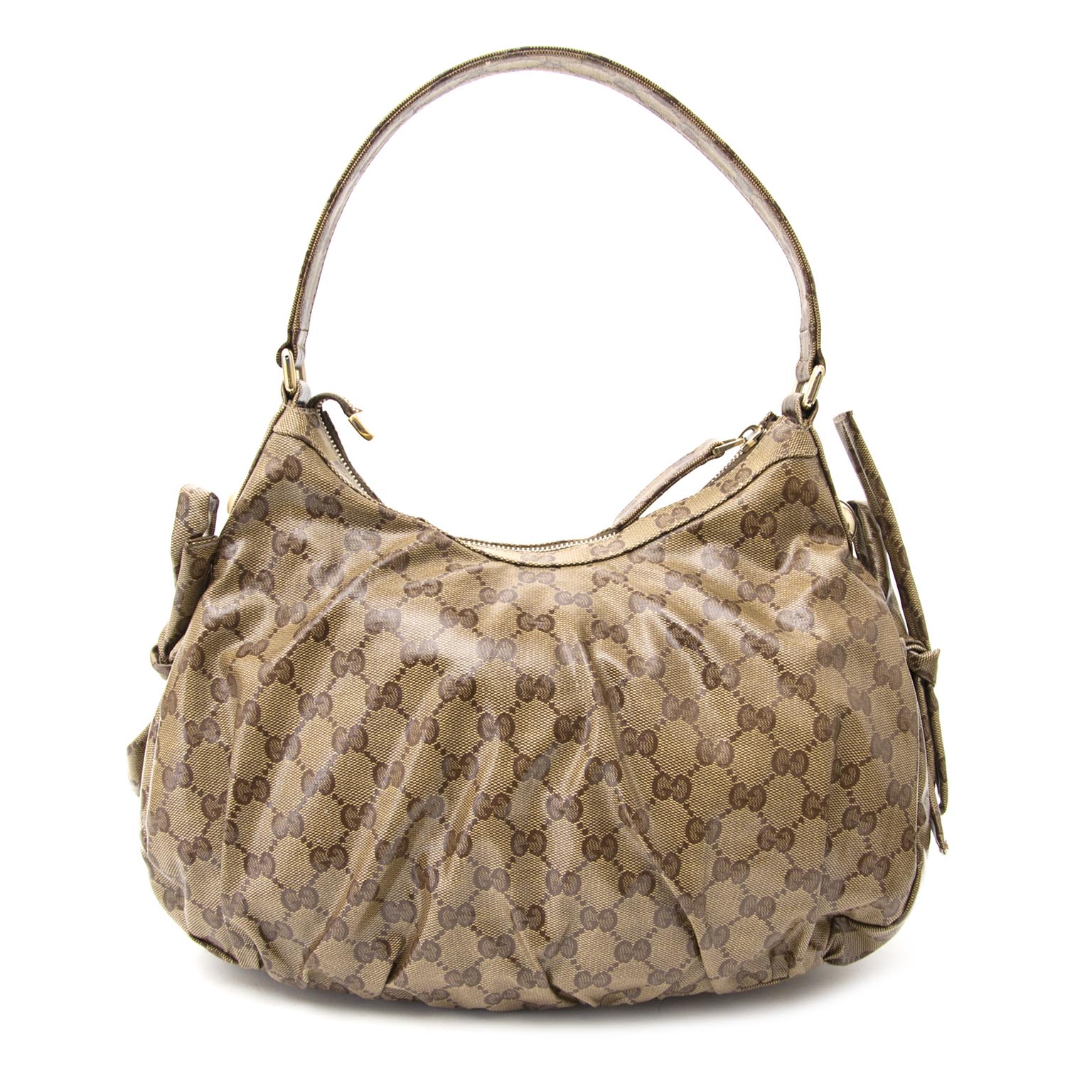authentic Gucci Babouska Stripe Shoulder Bag