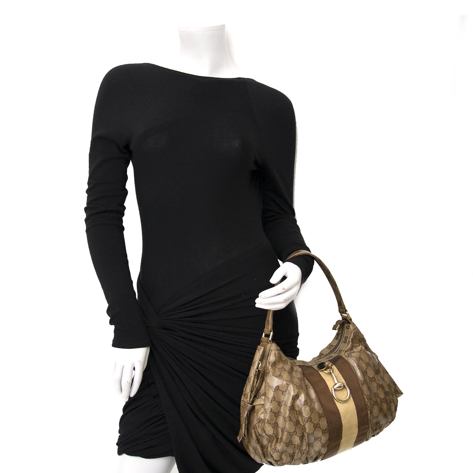 Achetez en ligne Gucci Babouska Stripe Shoulder Bag