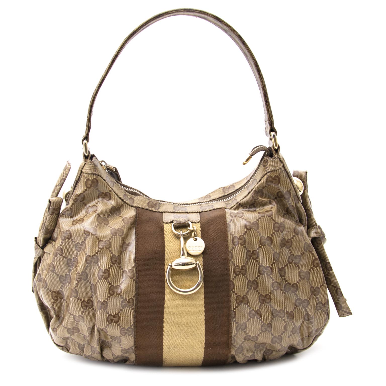 koop uw Gucci Babouska Stripe Shoulder handtas