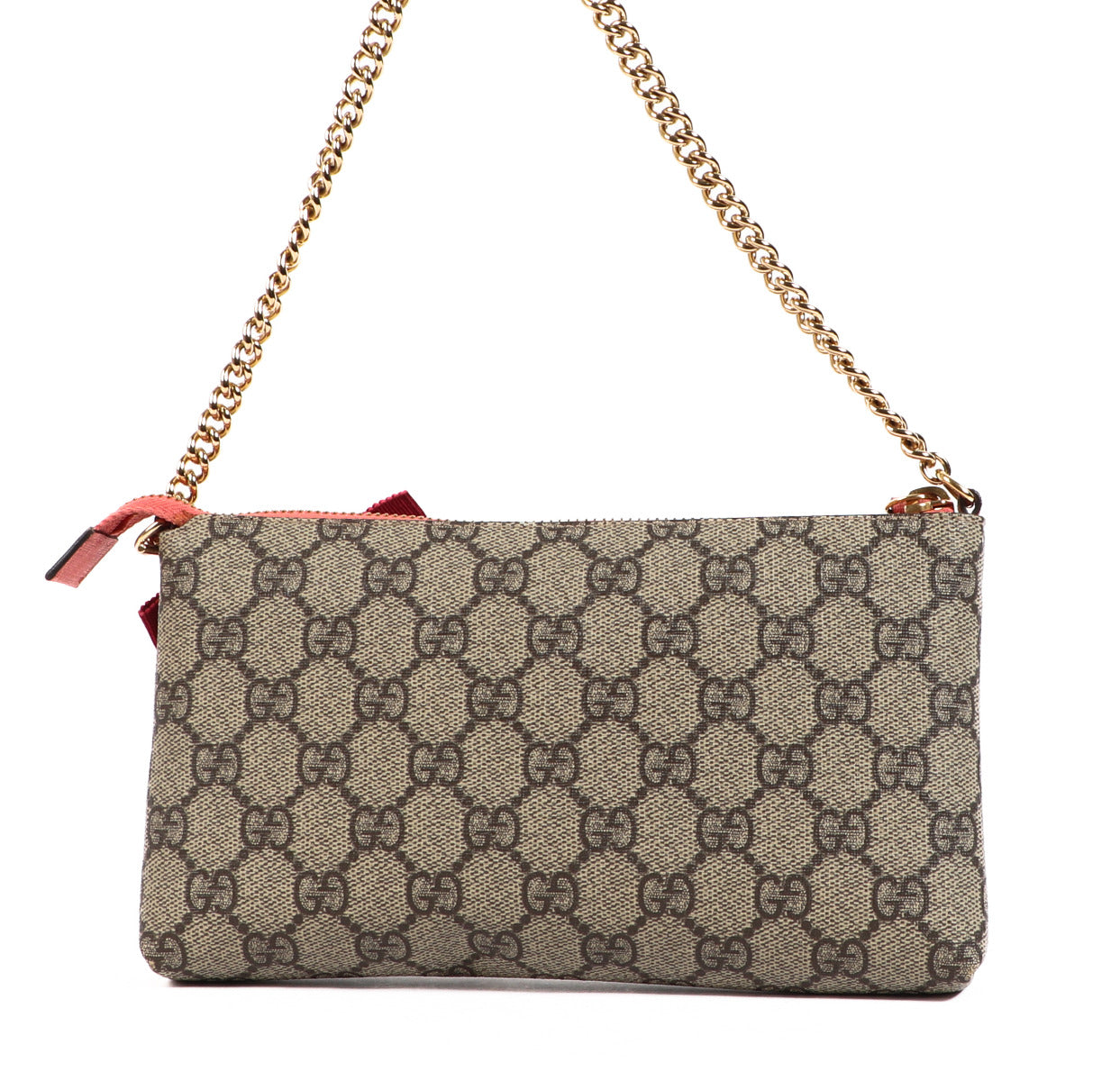Gucci Monogram Patches Pochette Clutch Tas