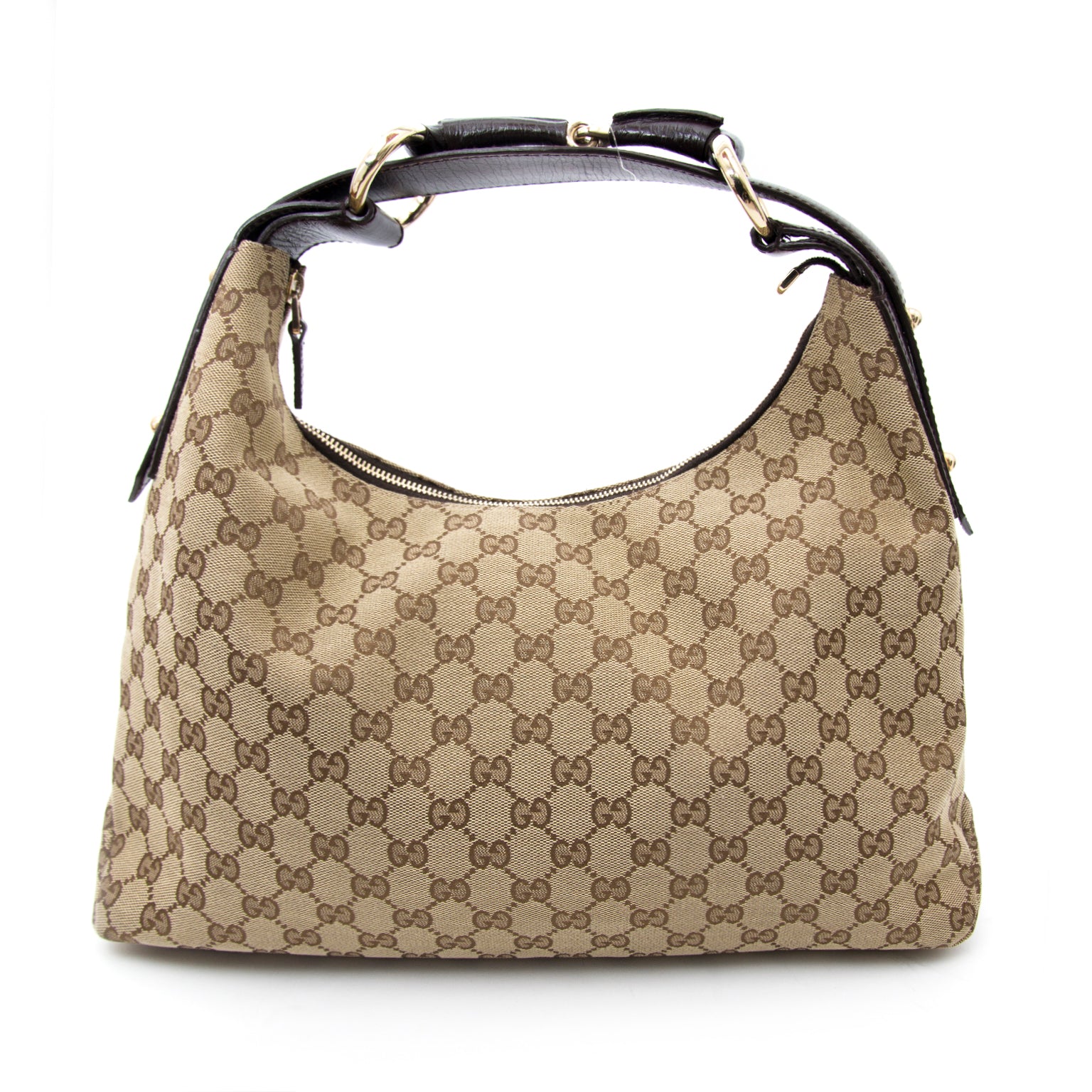 koop veilig online jou tweedehands Gucci Monogram Hobo Bag webshop en boetiek