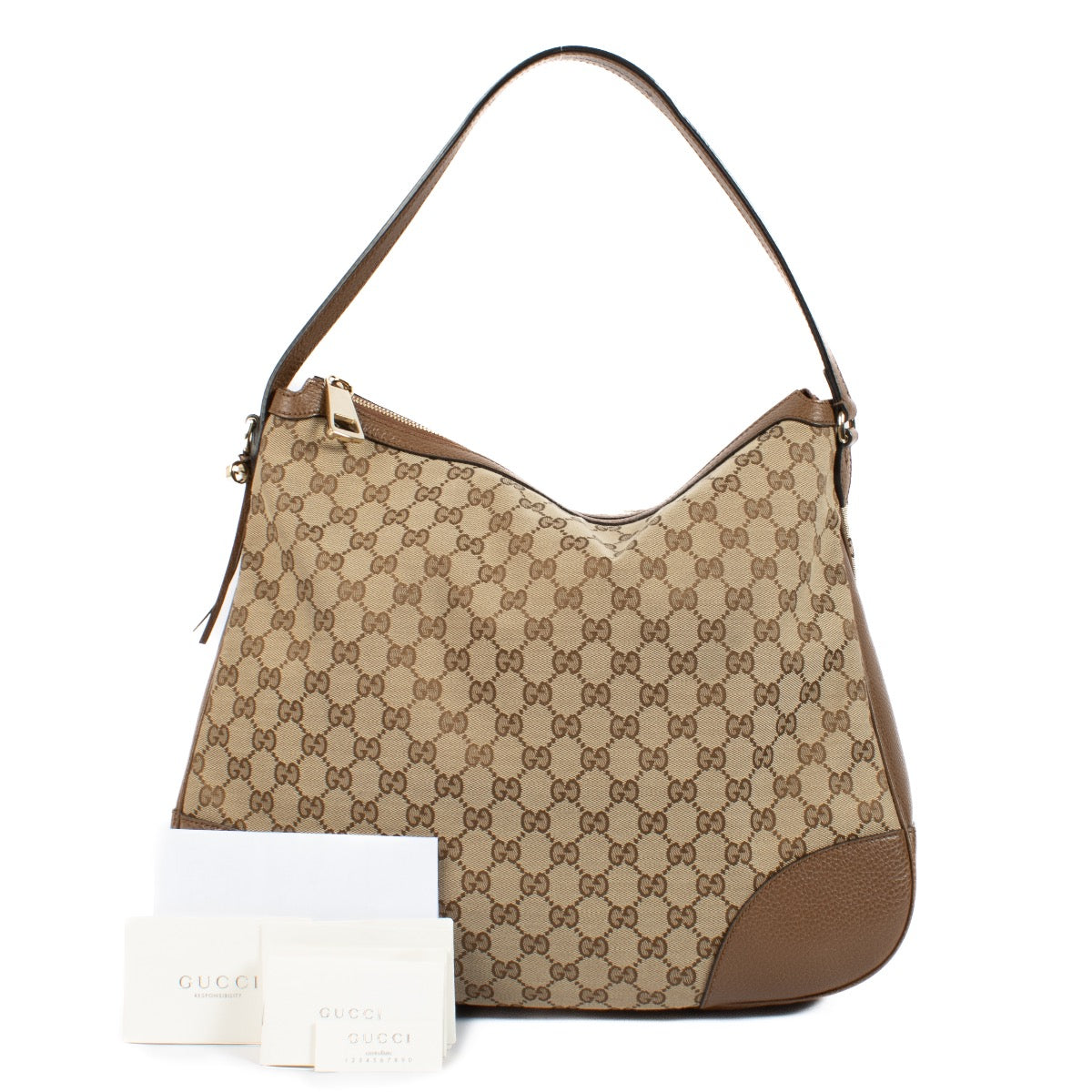 shop 100% authentic second hand Gucci GG Monogram Bree Hobo Bag on Labellov.com