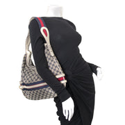 acheter en ligne chez labellov.com pour le meilleur prix Gucci bleu Monogram Canvas sac a epole