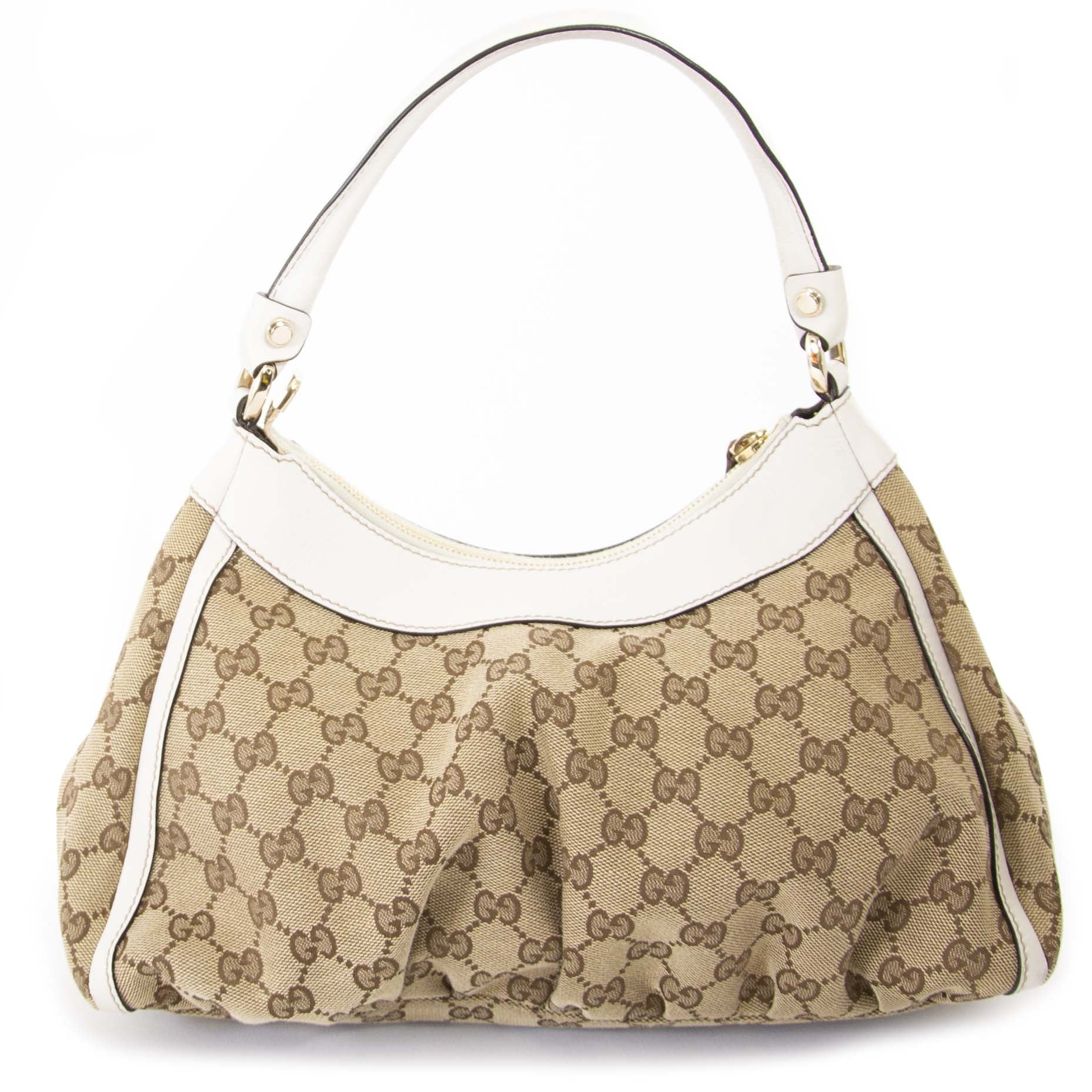 Gucci GG canvas small d-ring hobo tas nu te koop bij labellov vintage mode webshop belgië