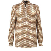 Gucci Silk Monogram Tunic Blouse - IT 38