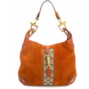 Gucci Orange Suede Jackie Bag now for sale at labellov vintage fashion webshop belgium